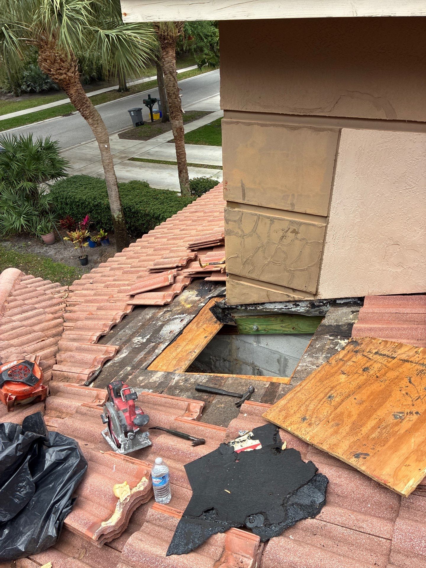 Clay Tile Roof Repair and Structural Fascia Replacement in Boynton Beach by Aastro Roofing