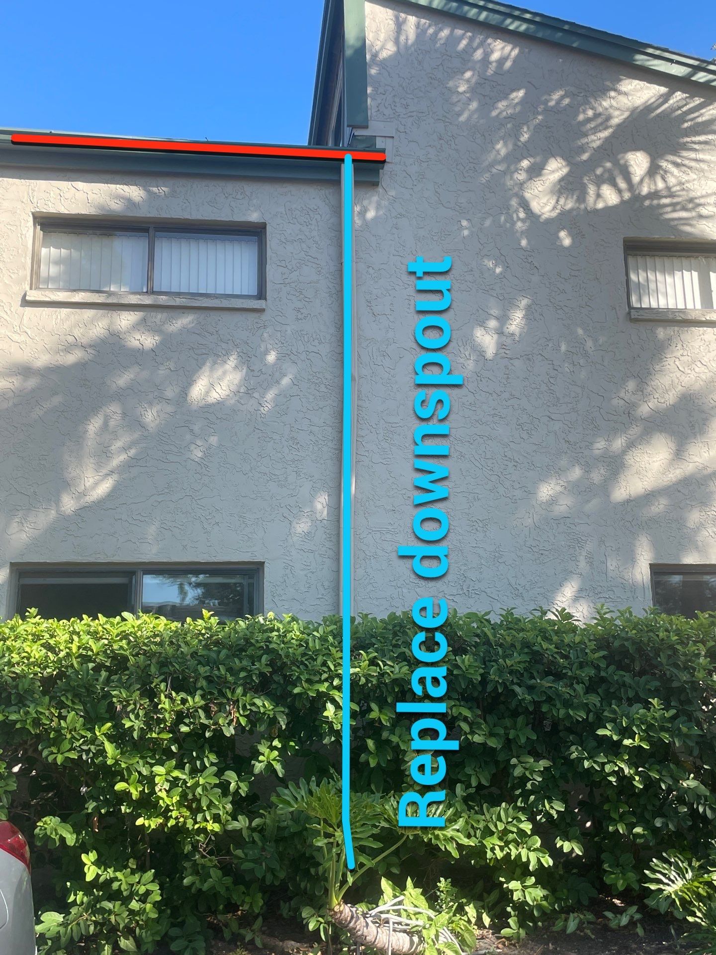 White Gutters Repair and Installation in Sarasota FL by Gutter Professors