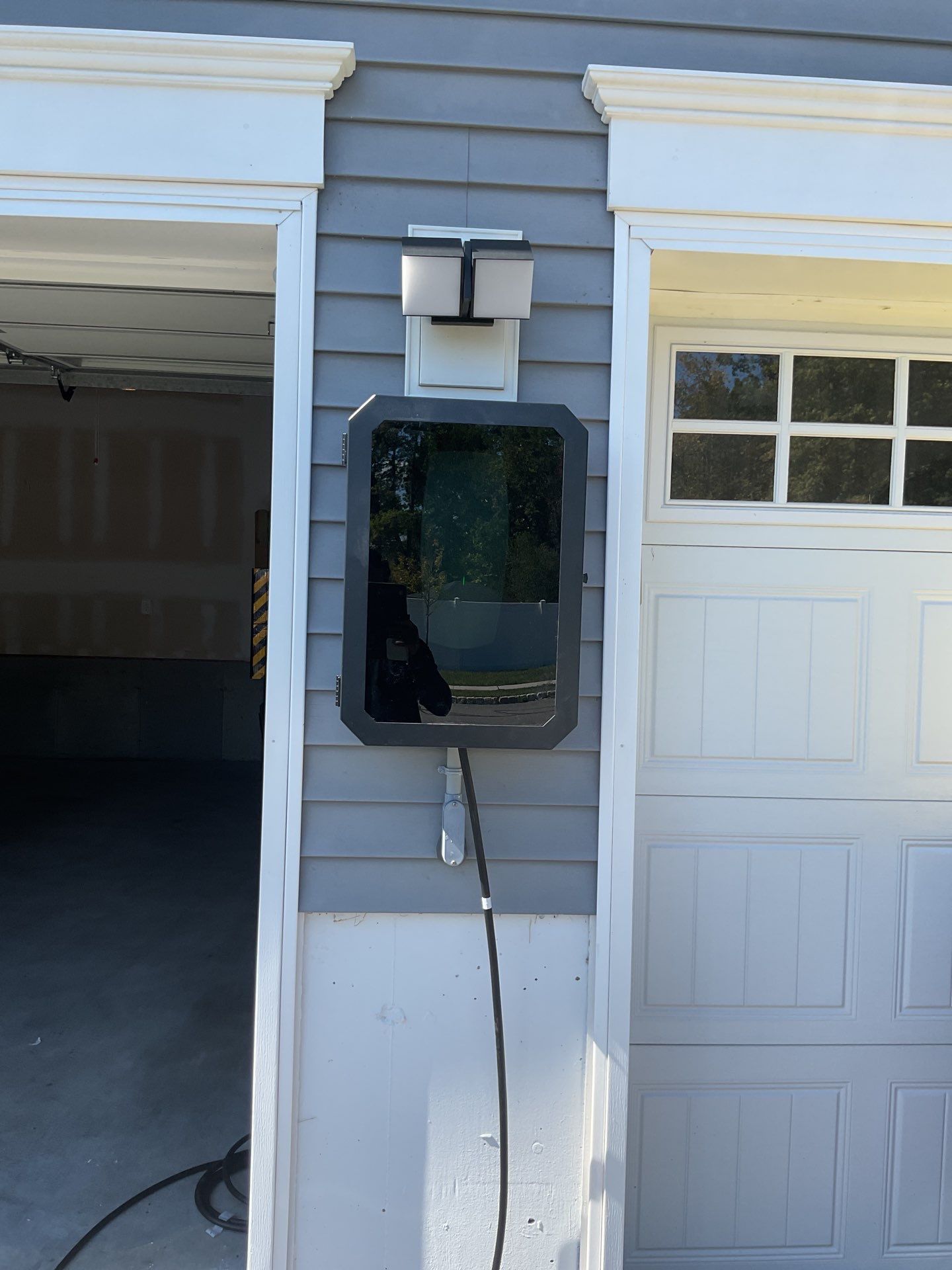 Exterior EV Charger Installed with PVC Conduit – Powered by ZAM by ZAM Electric