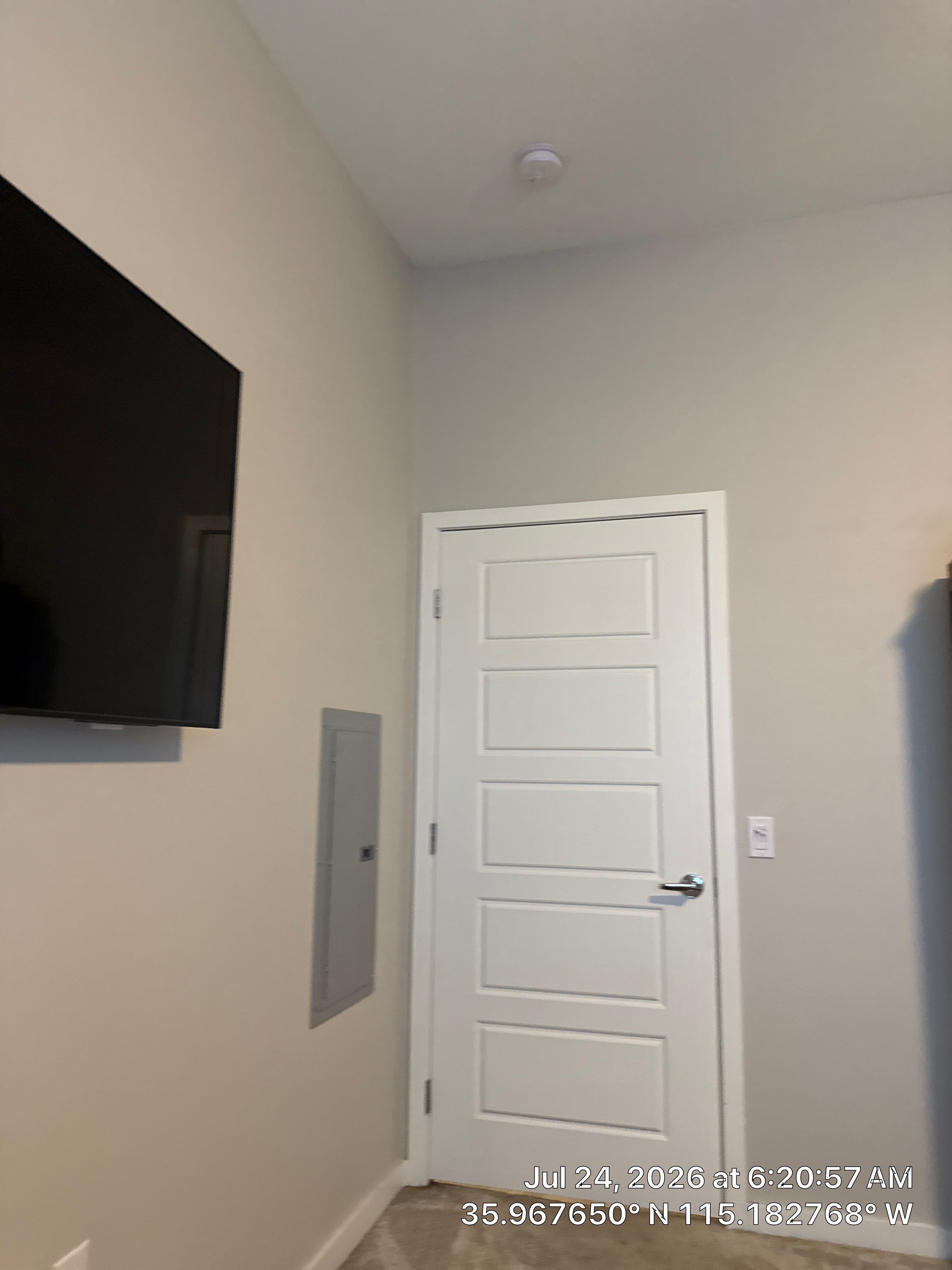 Professional TV Mounting and Five-Panel Door Installation in Las Vegas by CompanyCam Sales Demo