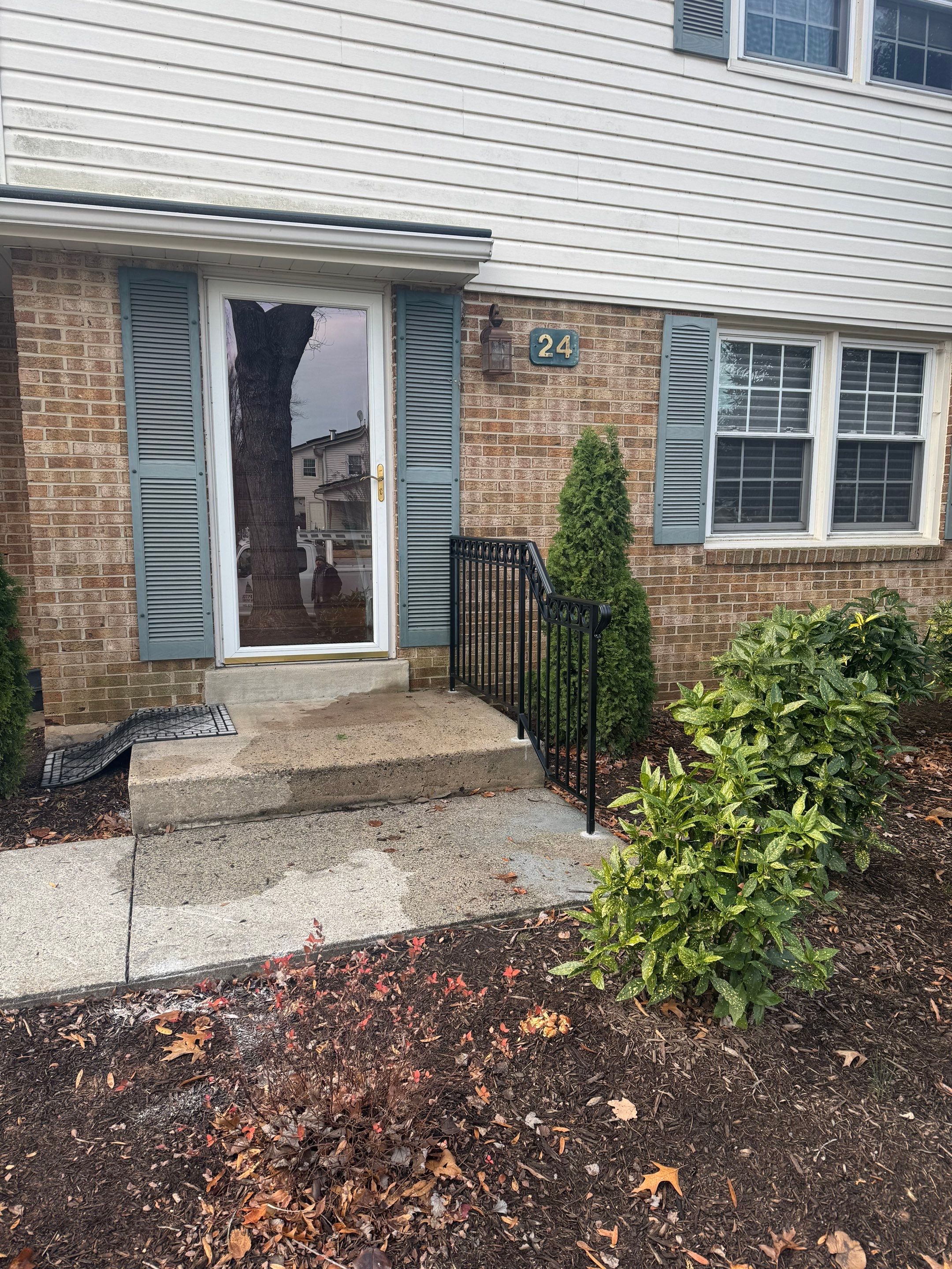 Classic Ornamental Iron Railing with 3-Inch Solid Ring Accents by Capitol Iron Works