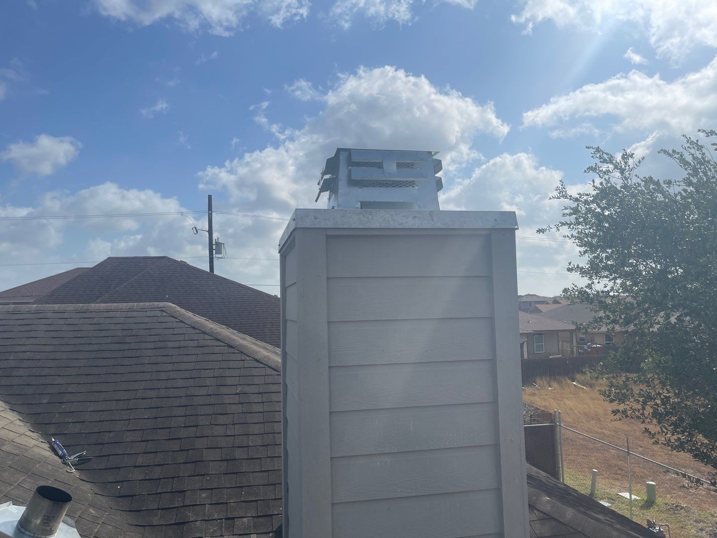 Chimney Cap & Chase Replacement using Custom Fabricated Steel by Lighthouse Roofing