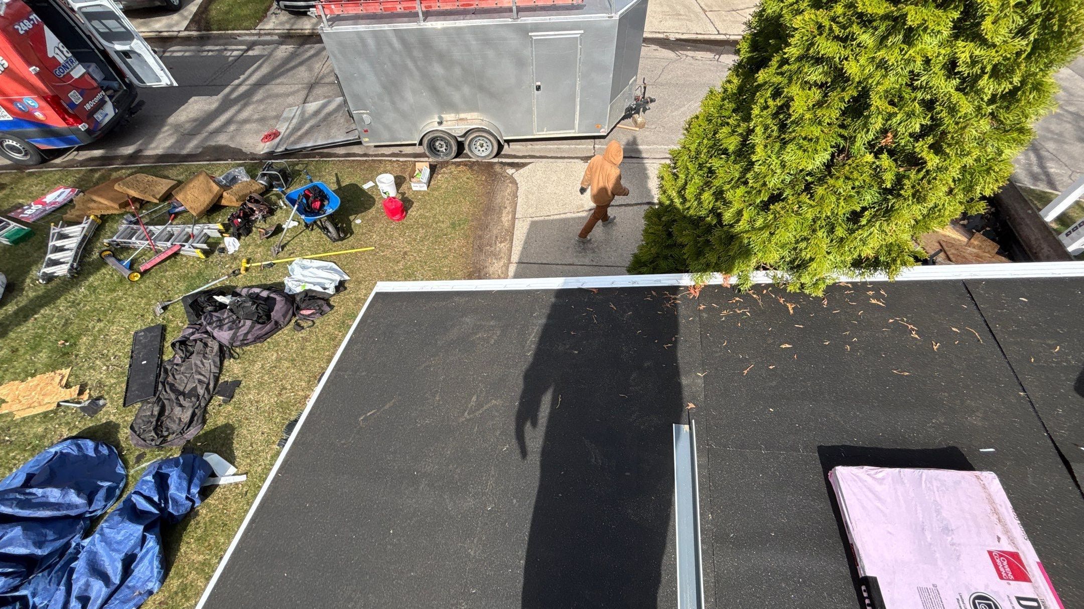 Roof Replacement using Owens Corning Sierra Gray by 180 Contractors