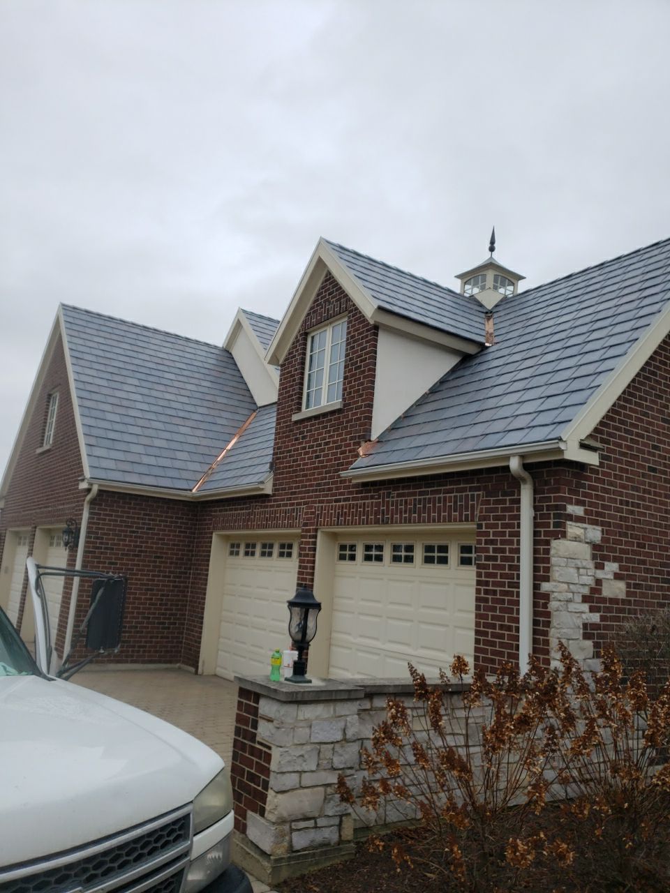 DaVinci Bellaforte Slate Installation with Copper Valleys by Custom Installations, Inc.