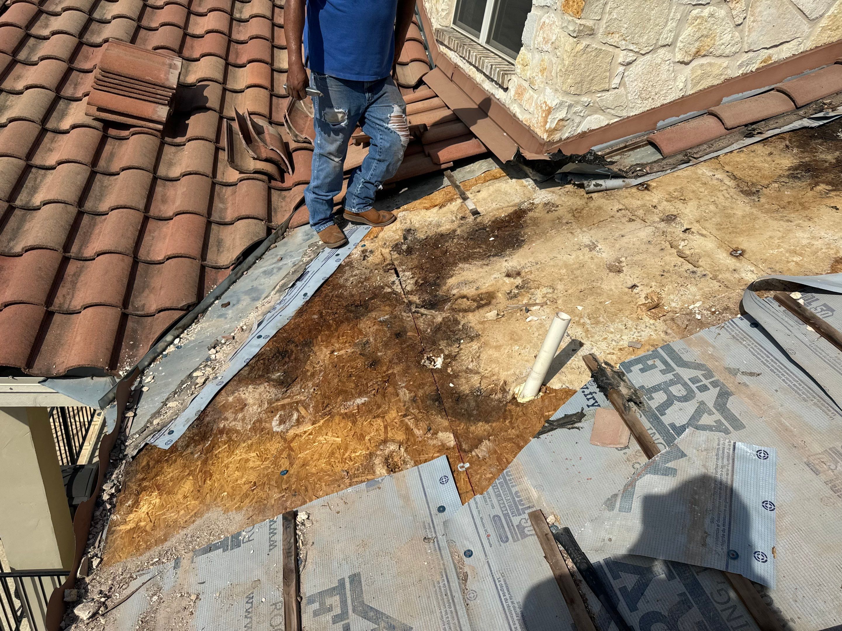 Tile Roof Repair  using Concrete S Tile by Premier Roofing and Contracting