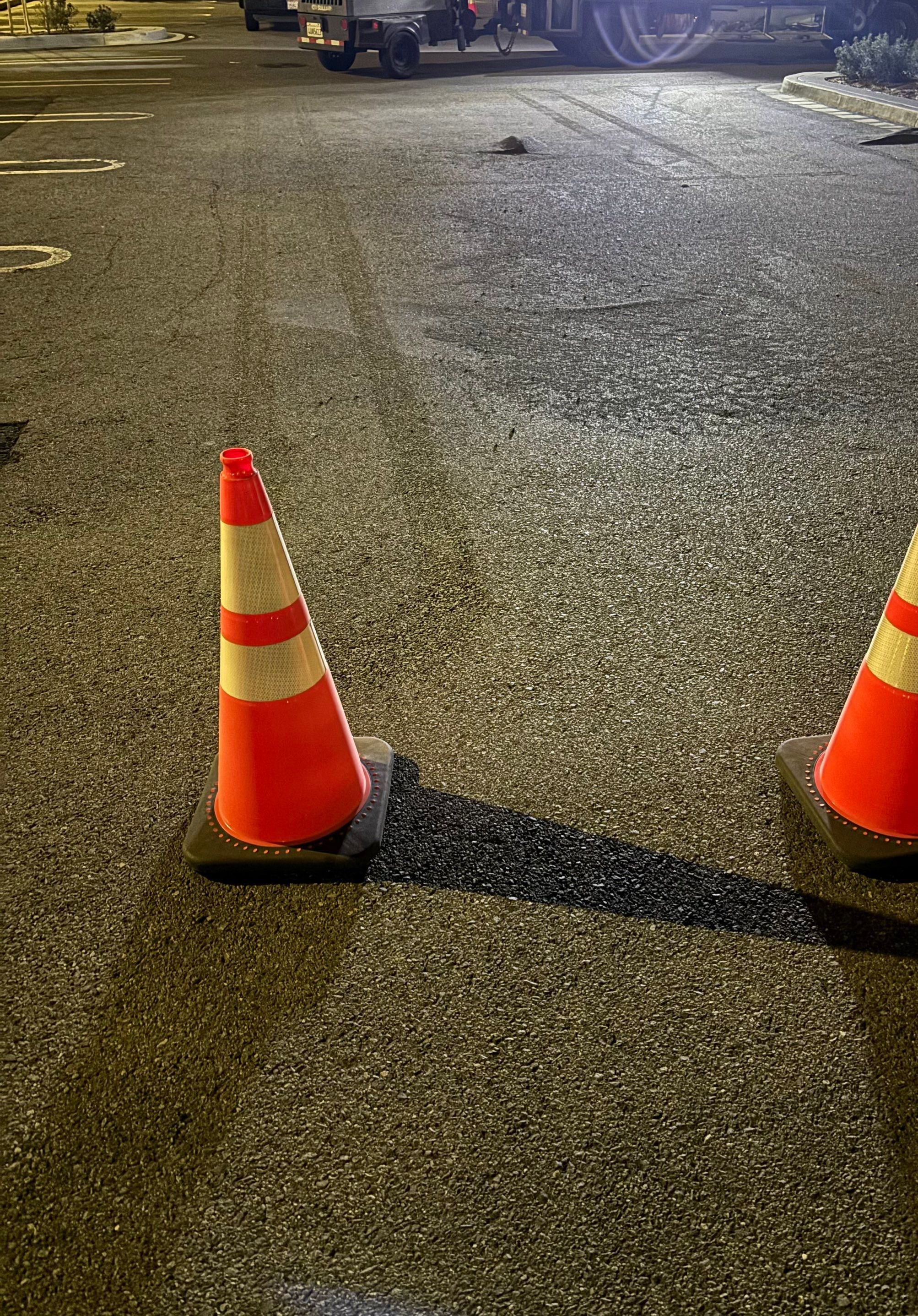 Line Stripe Removal by Pirate Pete’s Power Washing