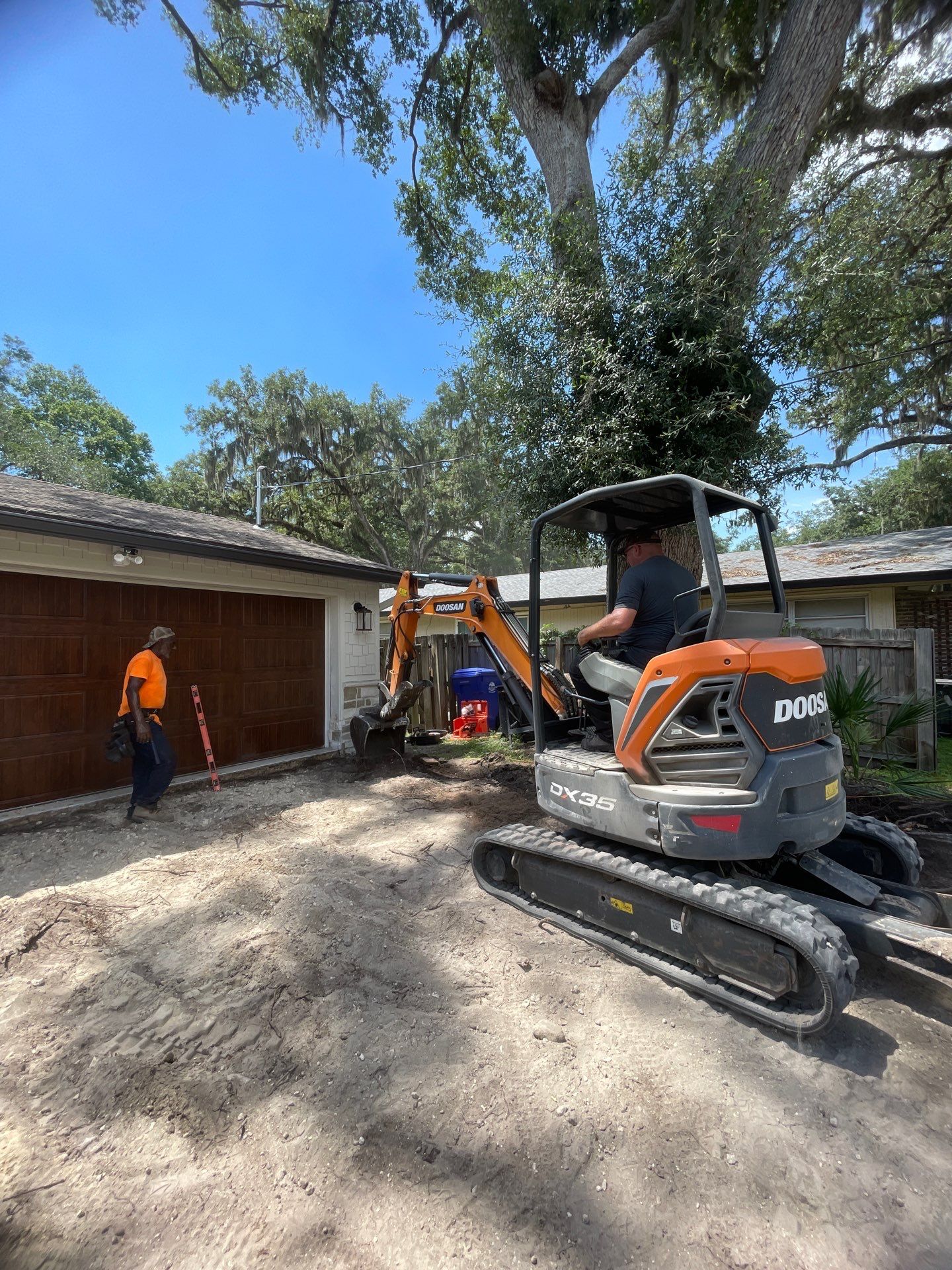 Concrete Driveway Replacement and Expansion in Orange Park by Burlington Concrete & Asphalt Inc