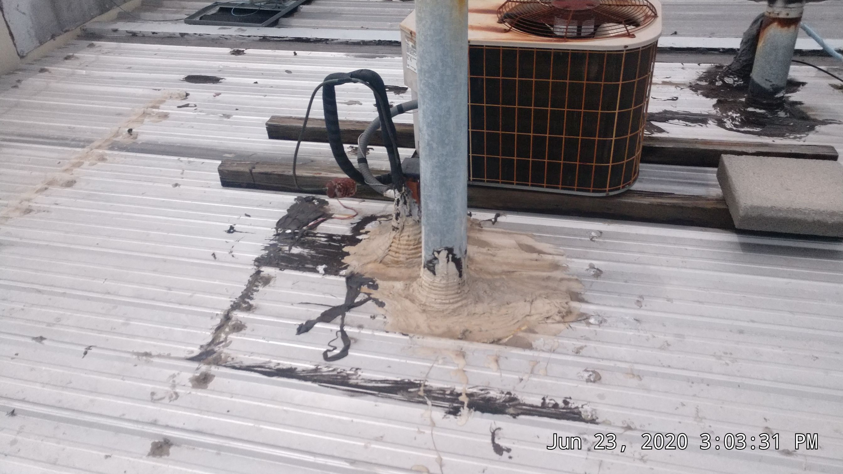 Commercial Metal Restoration System using Aldocoat Coatings by Hostetler Roofing