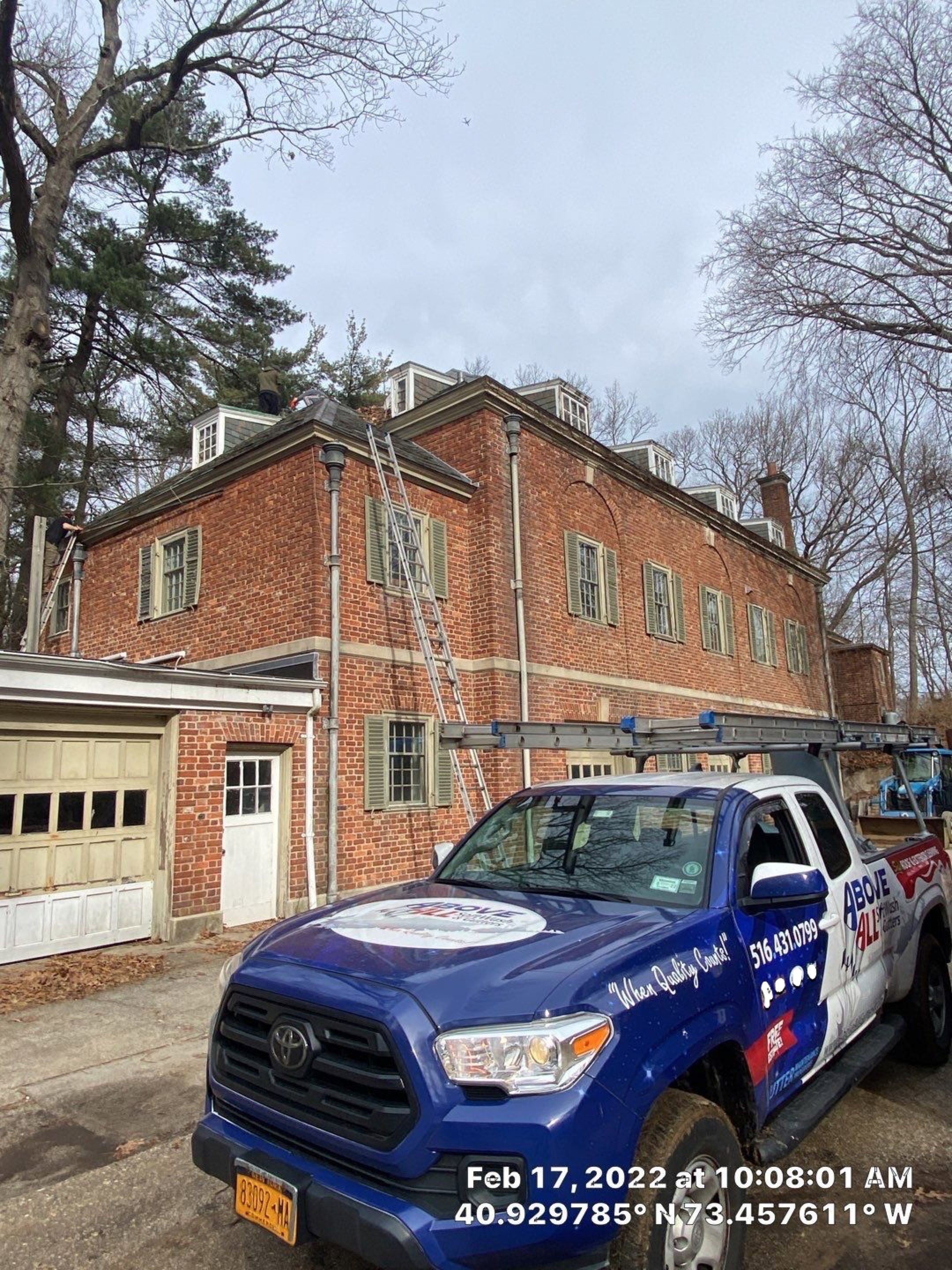 Caumsett Mansion by Above All Gutters