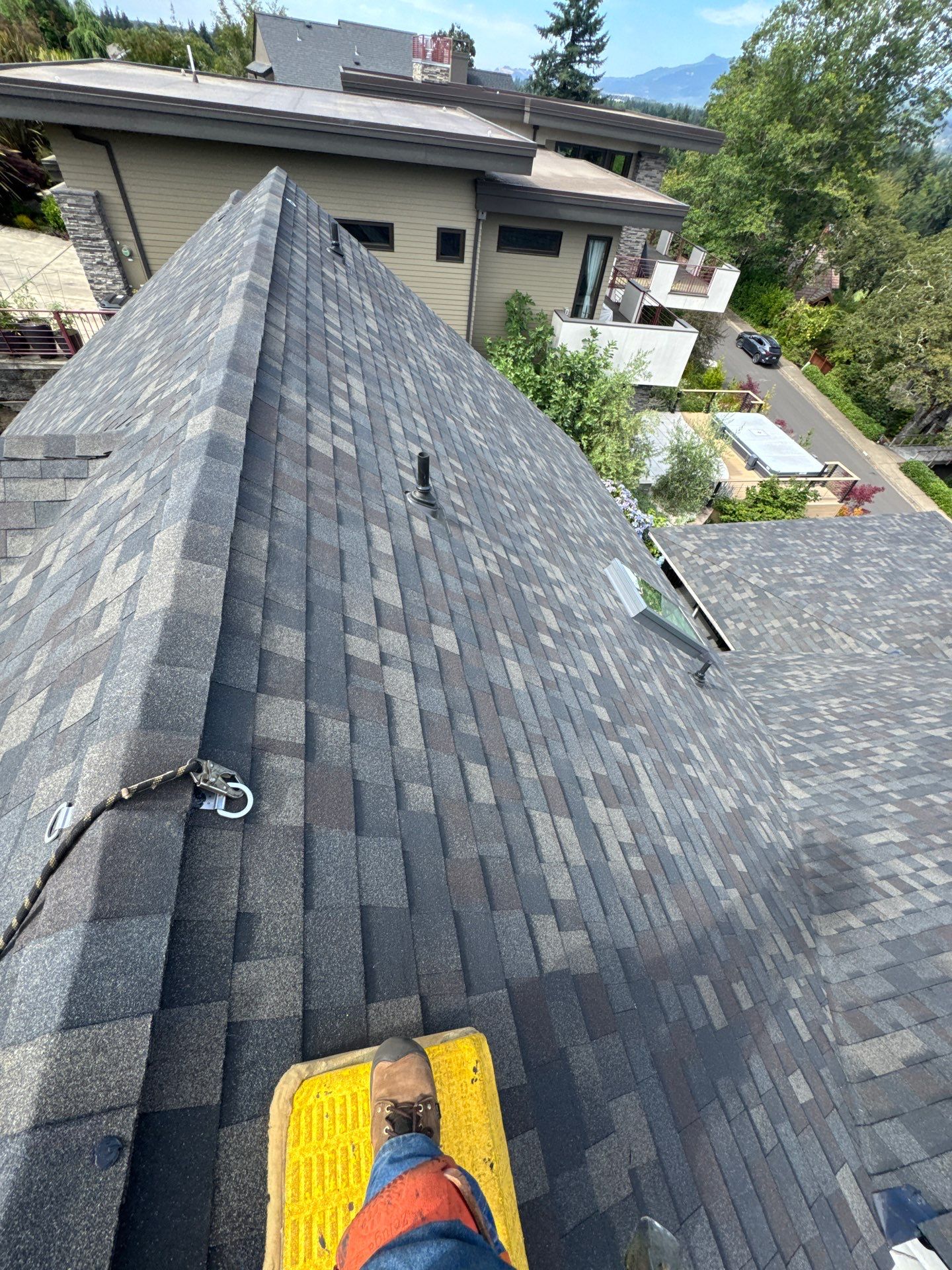 Complete Architectural Shingle Reroof and OSB Decking Repair in Eugene by BEST Roofing & Waterproofing