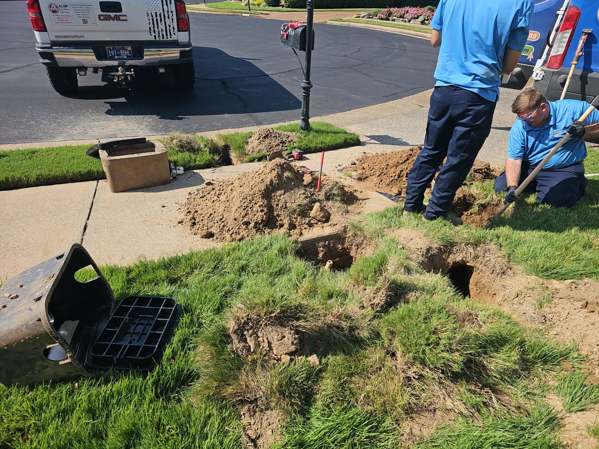 Helping the plumbers and residential customers by Alsip Locating Service, LLC