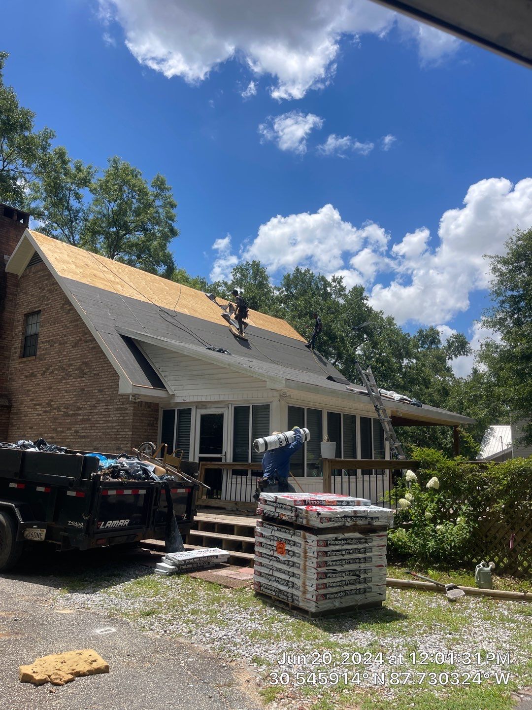 Residential Roofing Installation using Roof Replacement by American Roofing & Construction LLC