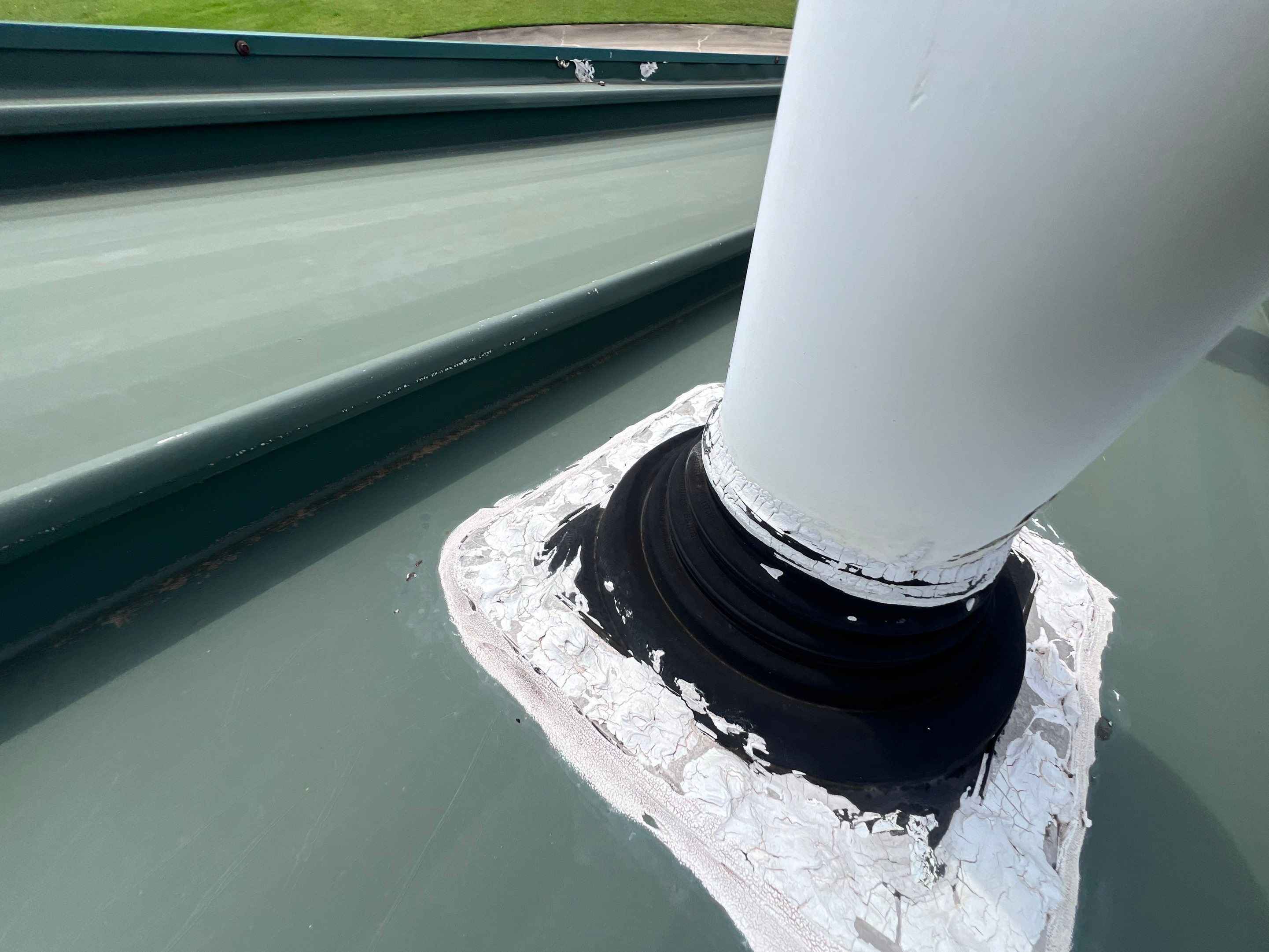 Hail Damage using Metal by Roof Repair Company