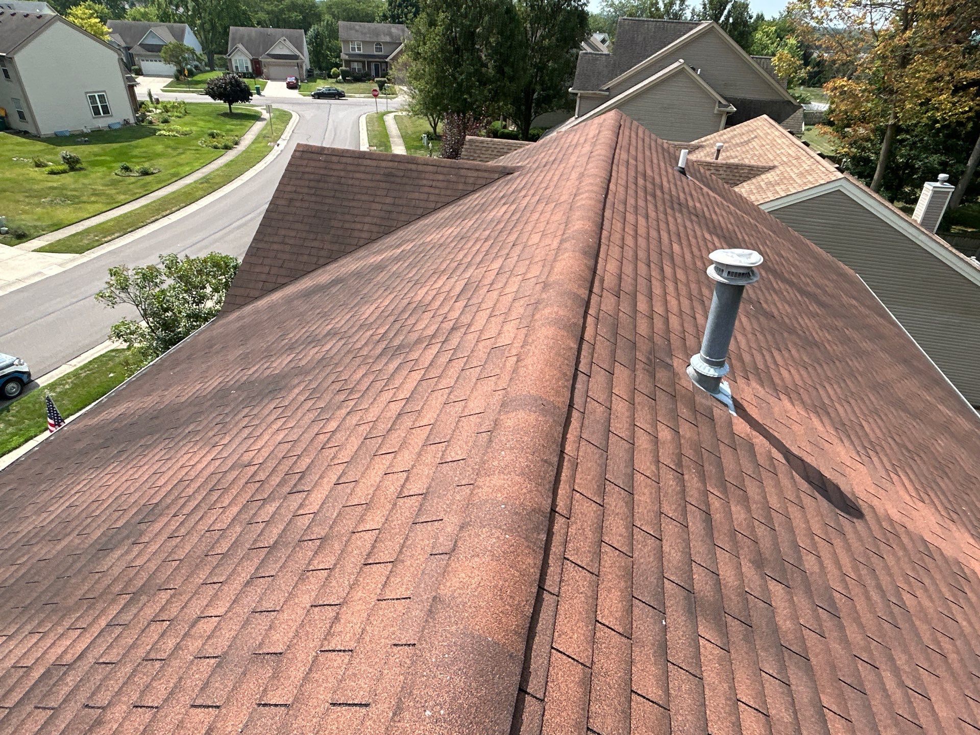 Residential Roofing Installation using Timberline HDZ Shingles - Hickory by RoofX 