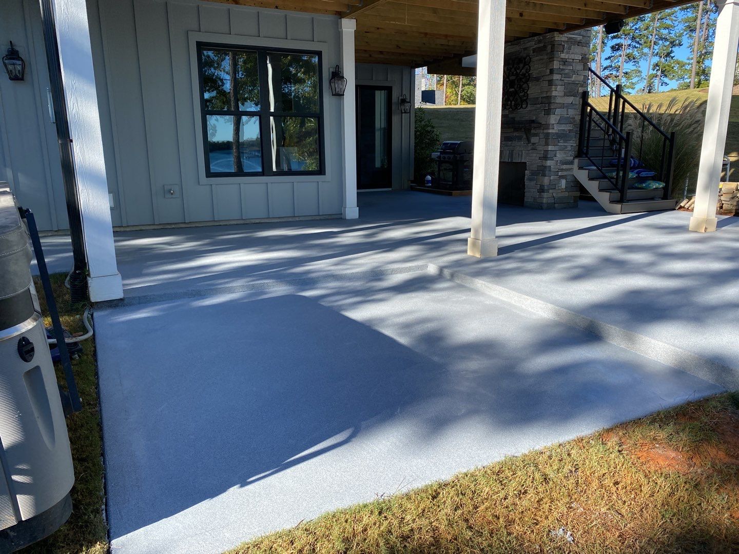 Outdoor Kitchen on Lake Keowee by Xtreme Concrete Services