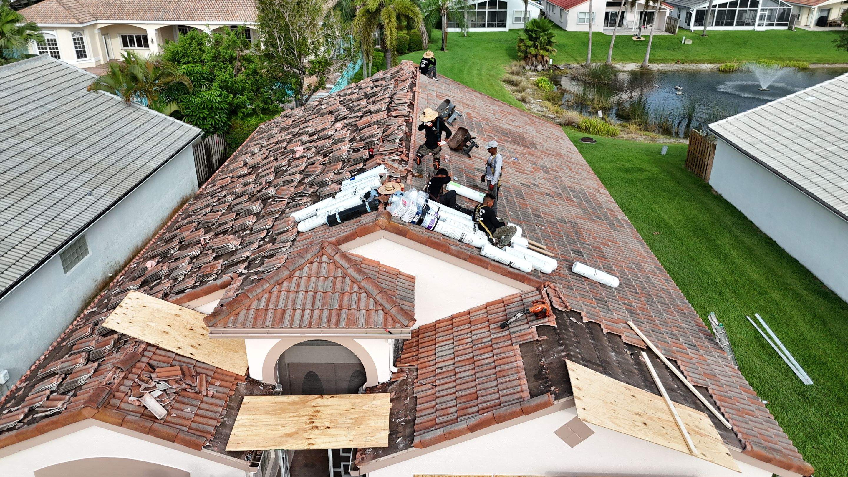 Comprehensive Concrete Tile Roof Replacement for Boca Raton Residence by Aastro Roofing