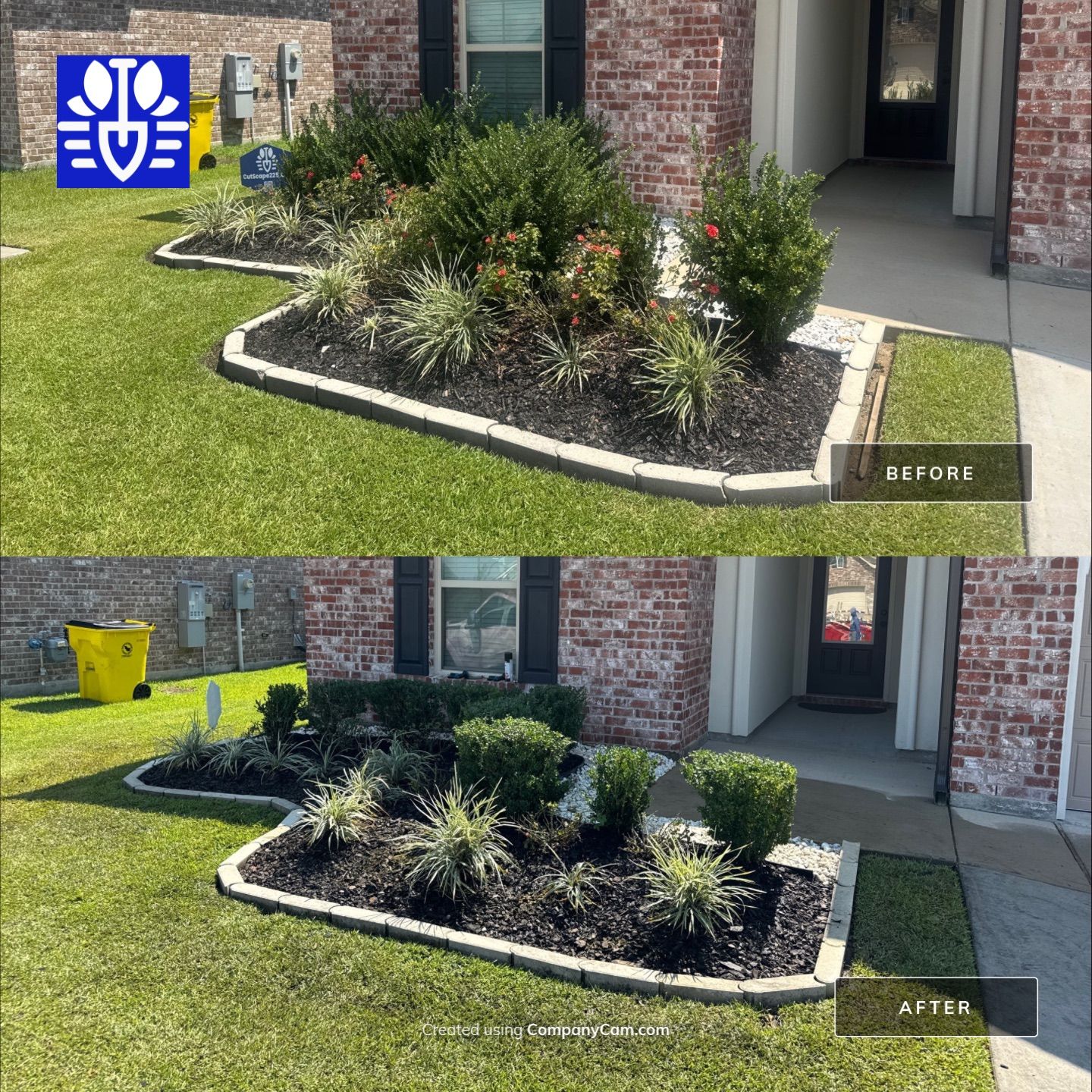 LANDSCAPE SERVICES: BED PREP / PLANT INSTALL / MULCH / & MICRO-IRRIGATION by CutScape, LLC.