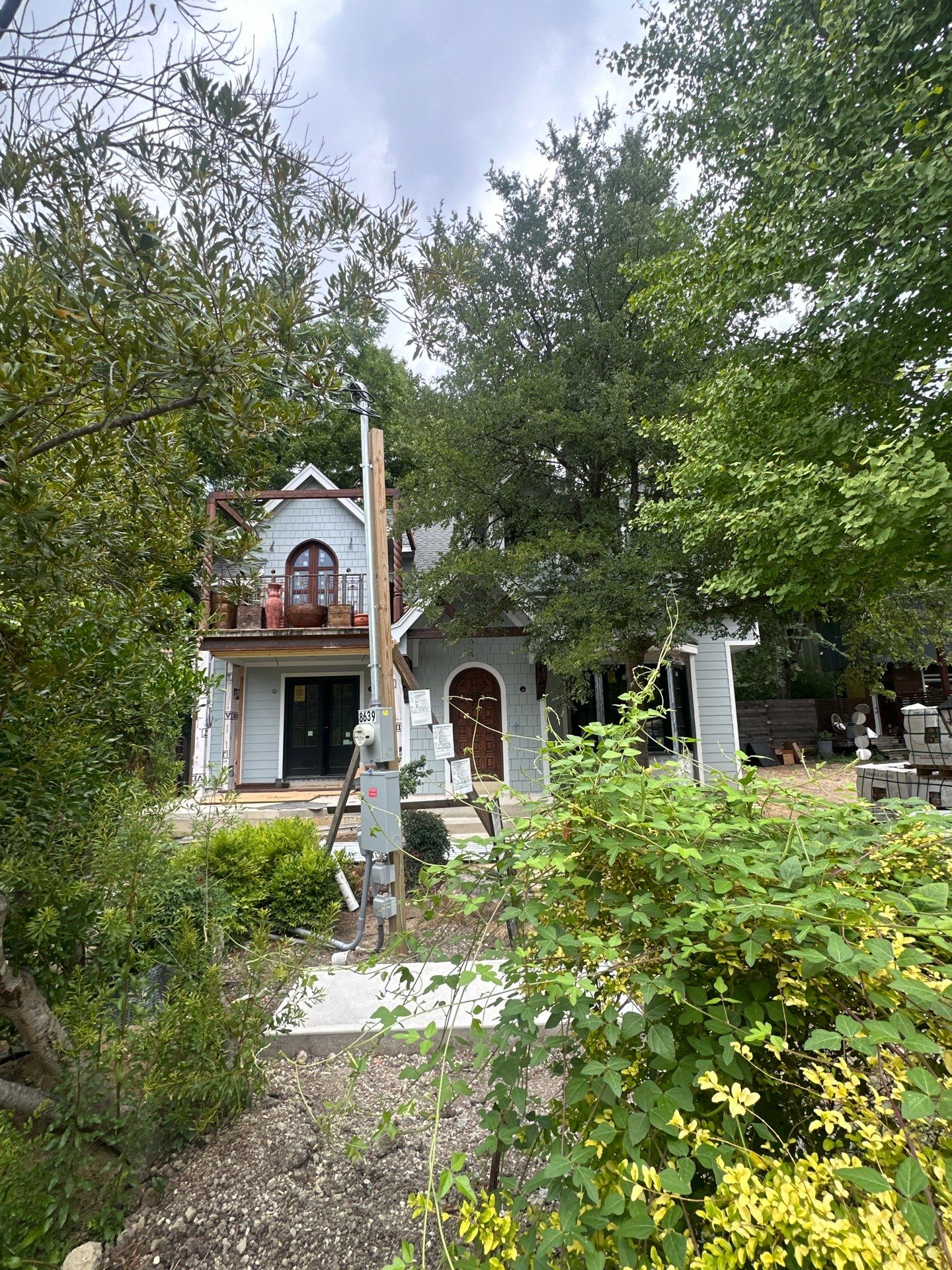 We spray foamed this beautiful and very unique custom home in Dallas by Apex Insulation Solutions