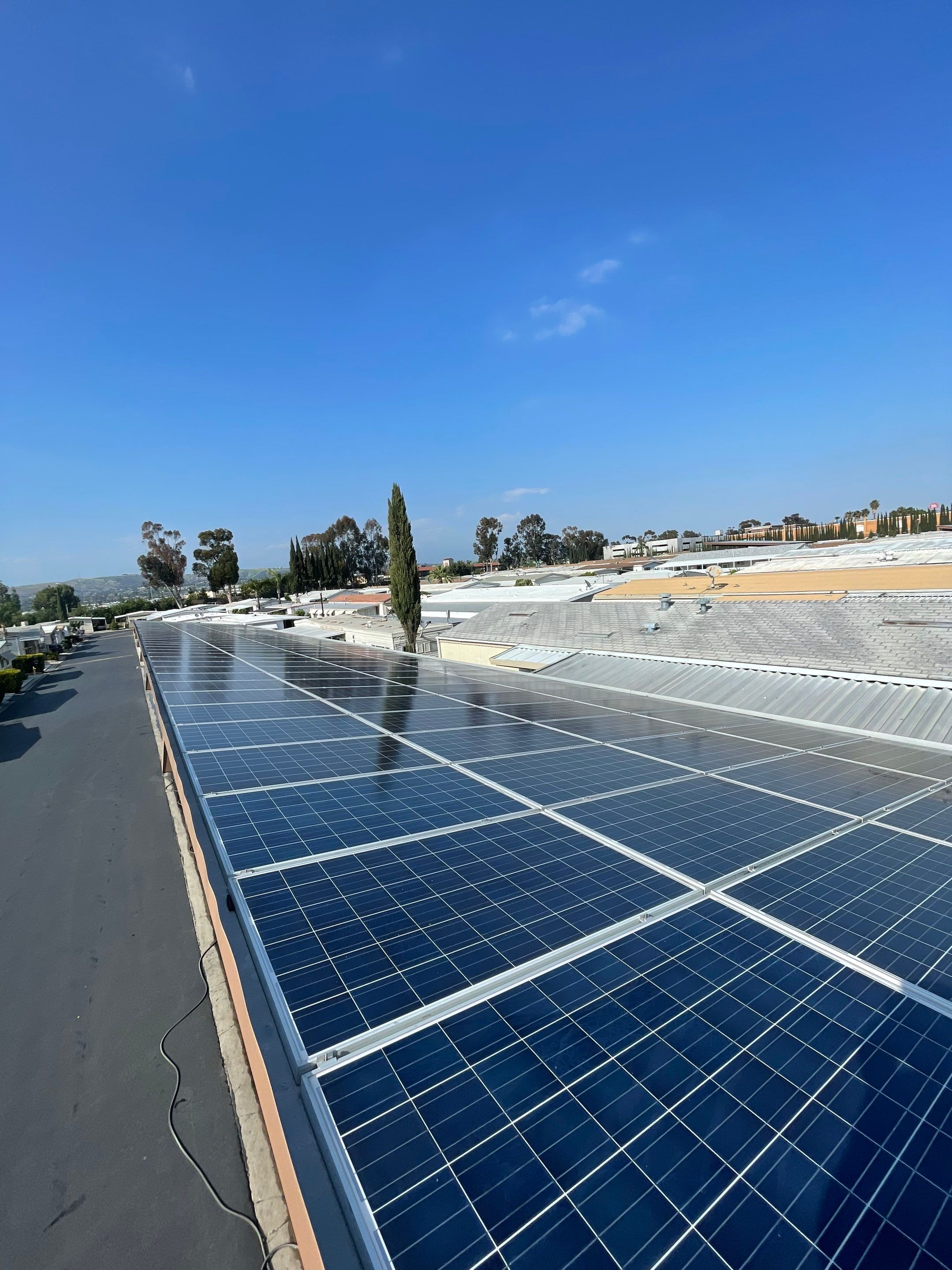 Commercial Solar Cleaning in Rowland Heights for Mobile Home Park by Palm Coast Solar Cleaning