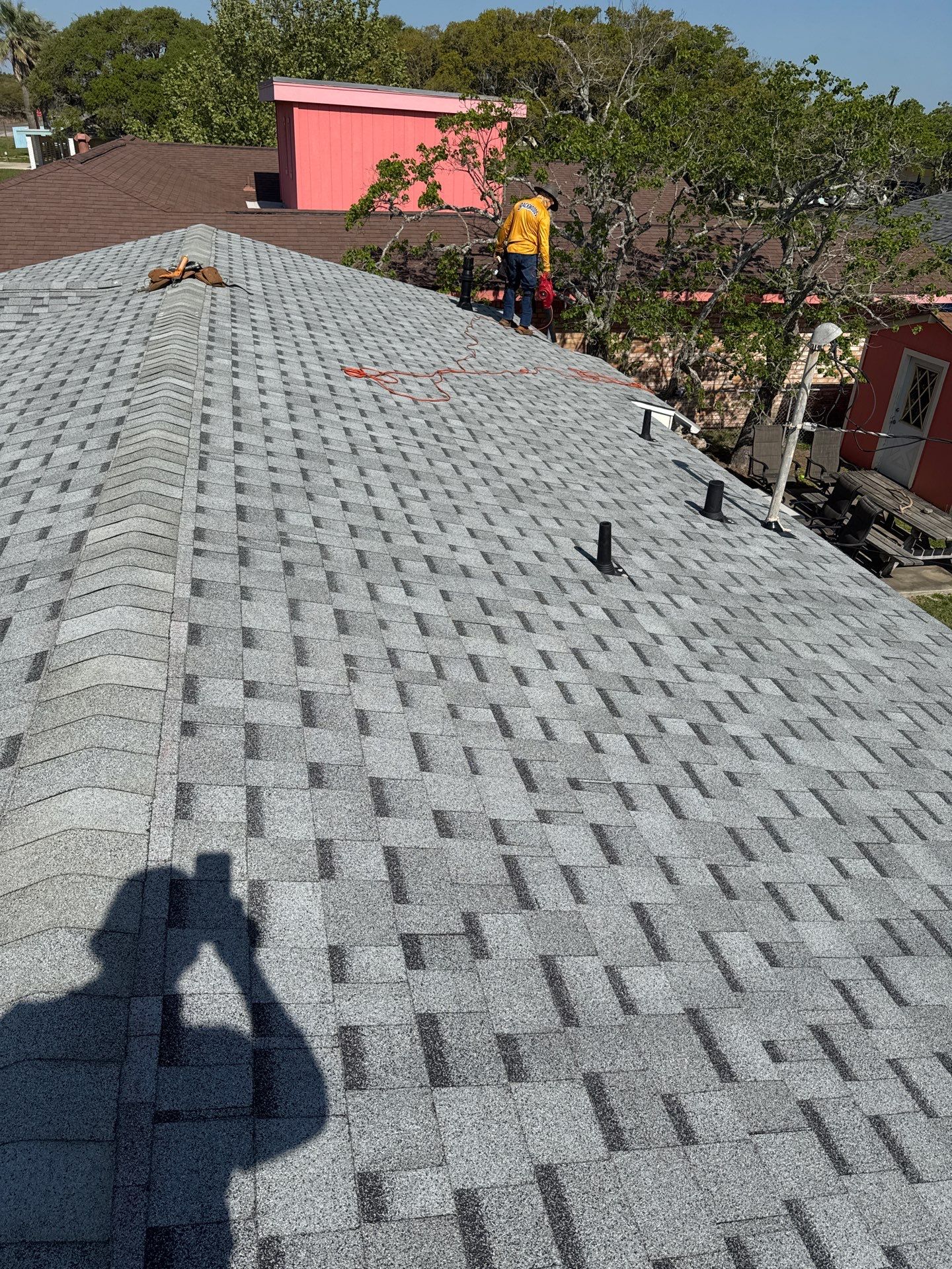 Perfectly Pink in Rockport Texas by Bayfront Roofing and Construction