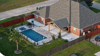 HDS Contractors - Concrete Patio and Cedar Cover in Belle Chasse