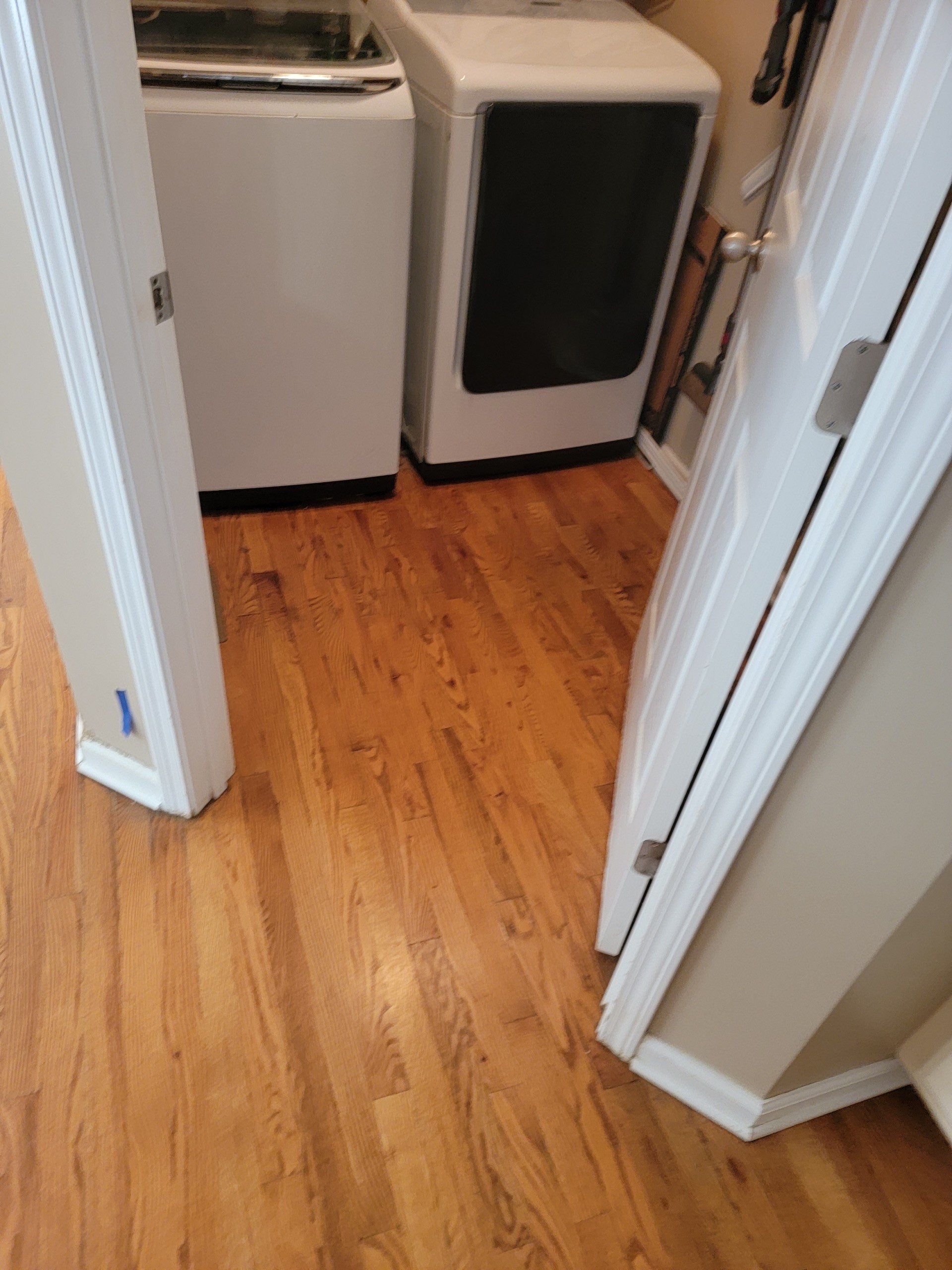 Refinish Red Oak hardwood by Footprints Floors of Nashville