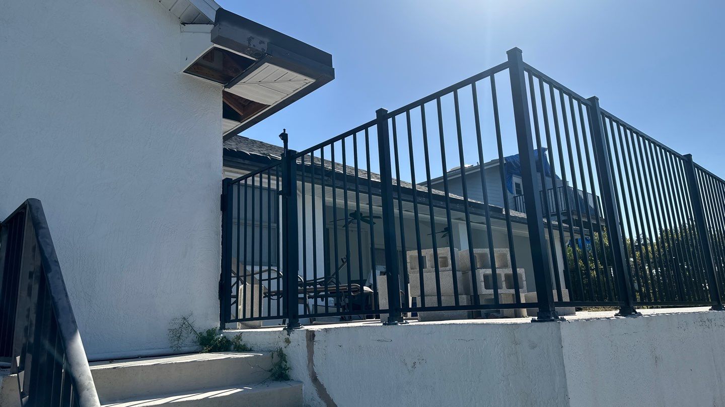 Aluminum Fence Installation using 2 Rail Aluminum Fence by Asap fence and gates, LLC