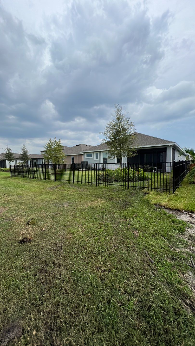 Aluminum Fence Installation In North River Ranch using Black 3 Rail Aluminum Fence by Asap fence and gates, LLC