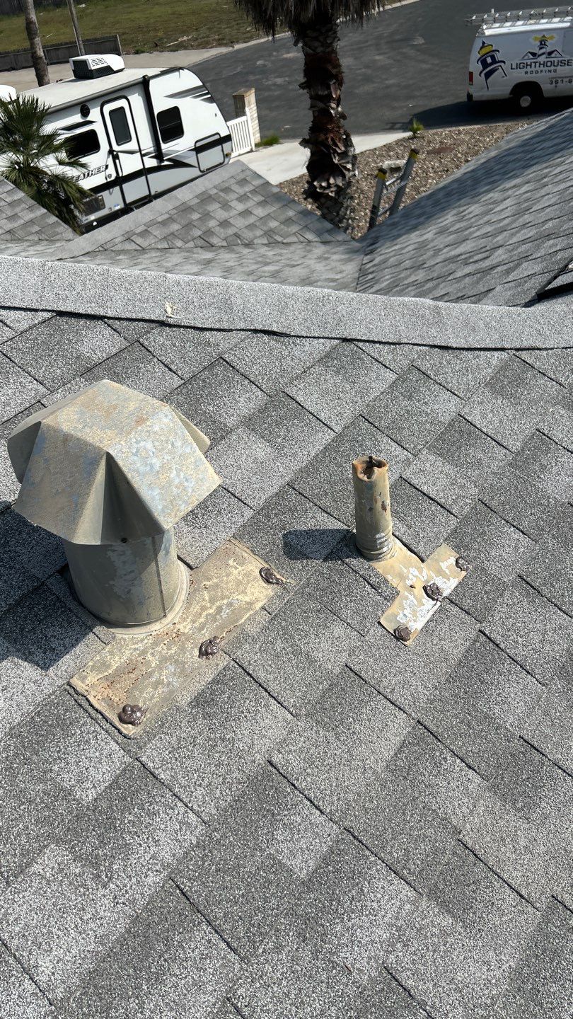 Residential Roofing Repair using Galvanized Chimney Cap & Chase by Lighthouse Roofing