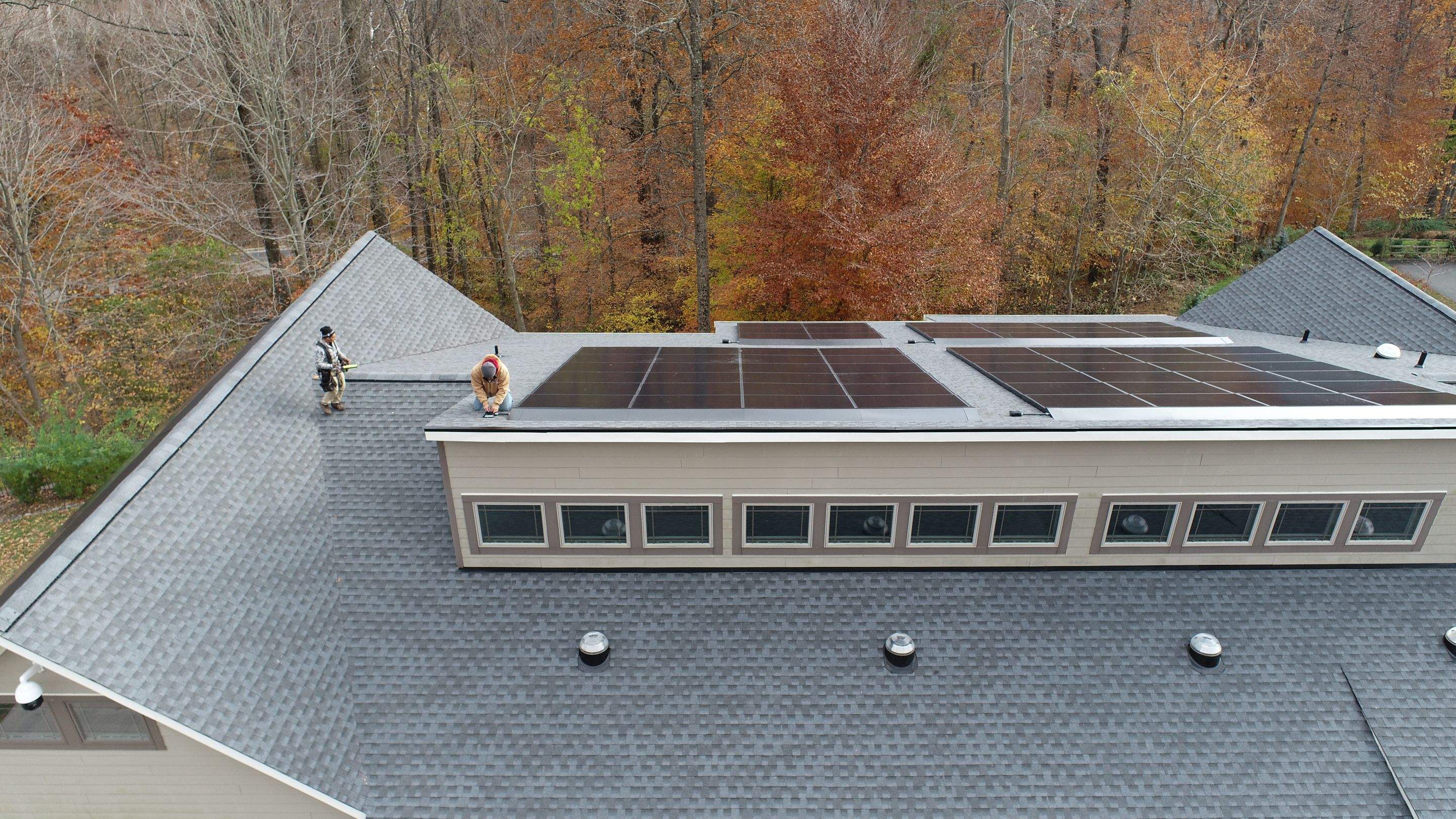 Solar Roof using GAF Decotech integrated panels by American Home Contractors