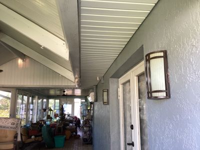 Soffit and Fascia Installation using White Vinyl Soffit in Cape Coral FL