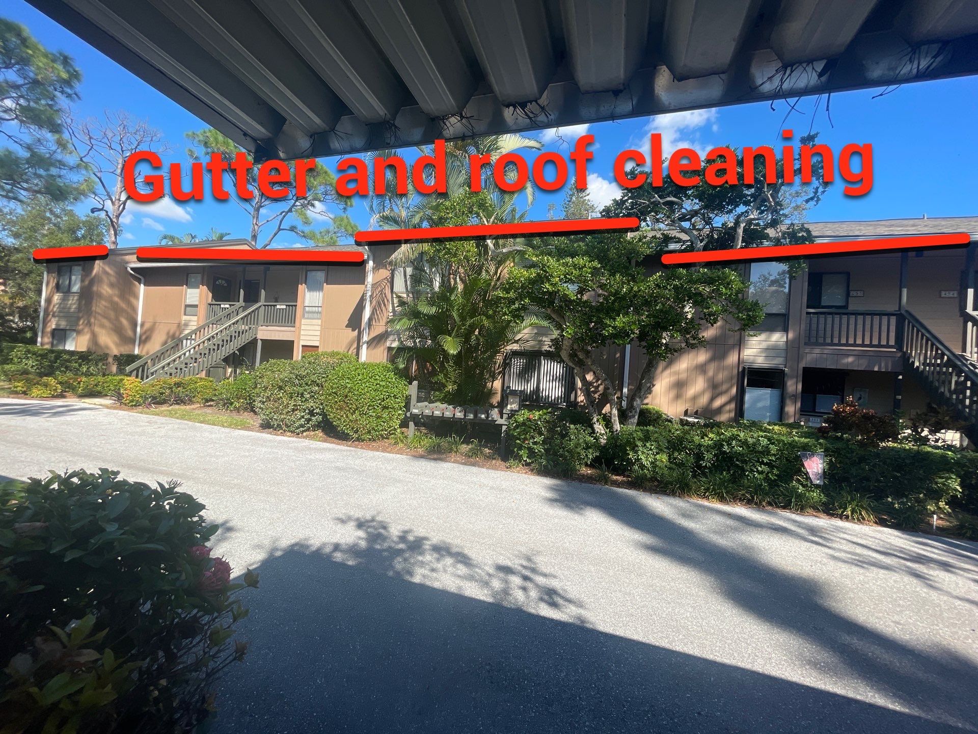 Clean Gutters and Roof in Sarasota FL by Gutter Professors