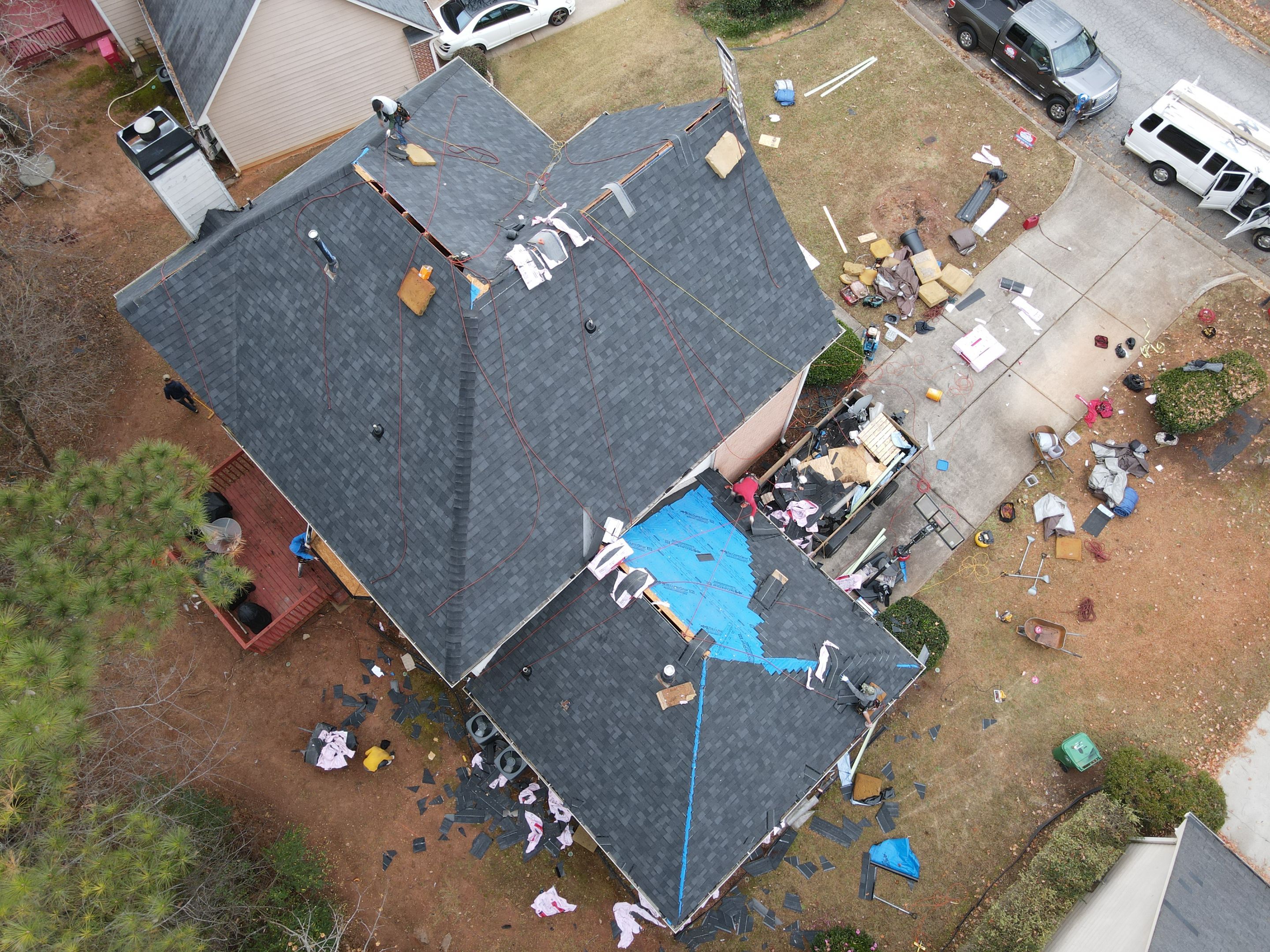 Residential Roofing Installation using Owens Corning by Inspector Roofing and Restoration