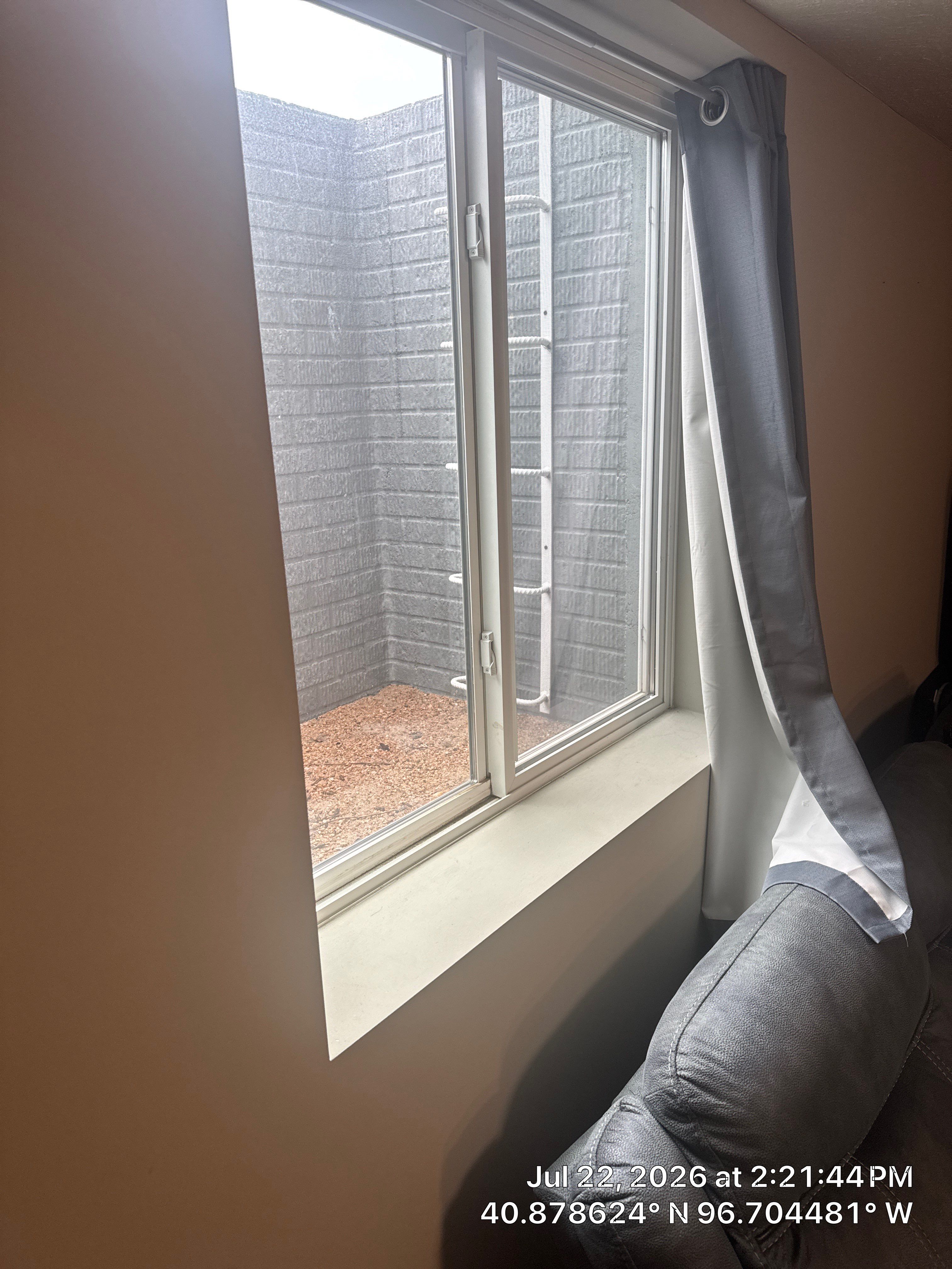 Basement Egress Window and Safety Ladder Installation in Lincoln by CompanyCam Sales Demo