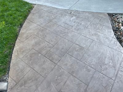 Lake Lotawana -- Front Walkway and Back Patio Tuscan Overlay