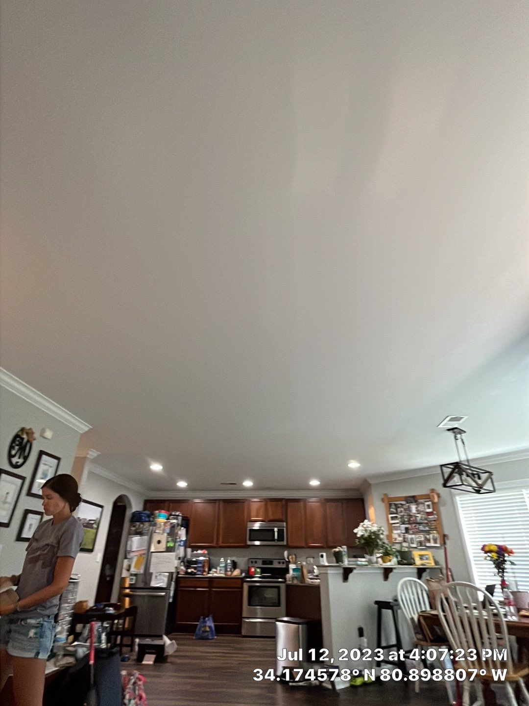 Full Ceiling Repair and Repaint by Thompson Industrial