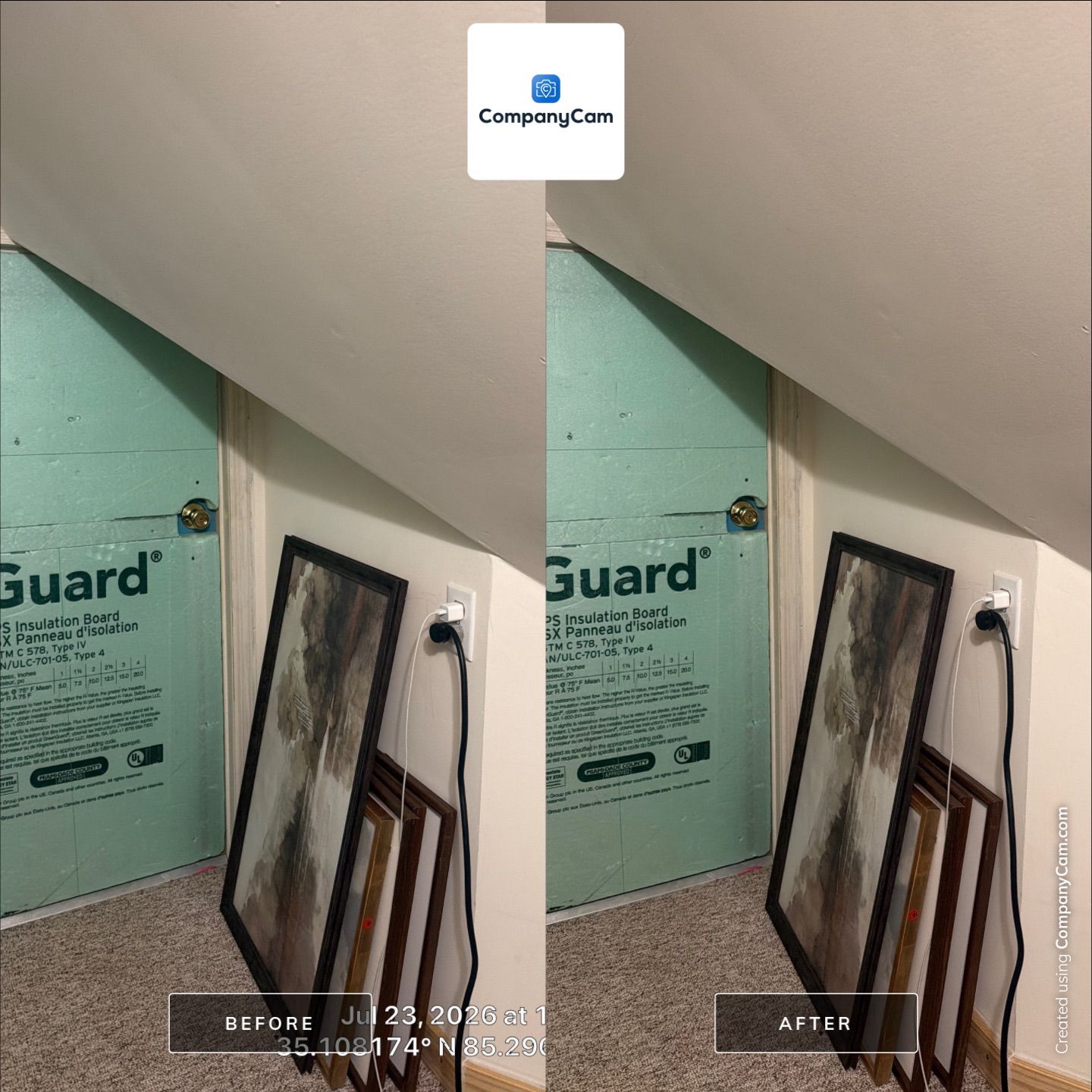 Attic Insulation and Electrical Upgrade in Chattanooga by CompanyCam Sales Demo