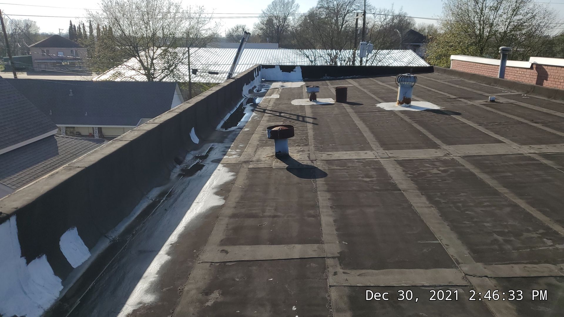 Commercial Roofing Installation using 50 mil PVC by Hostetler Roofing