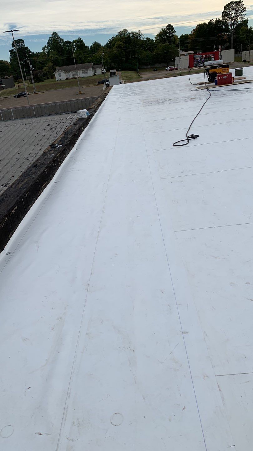 VA Clinic/Tractor Supply in Idabel, Oklahoma by Hostetler Roofing