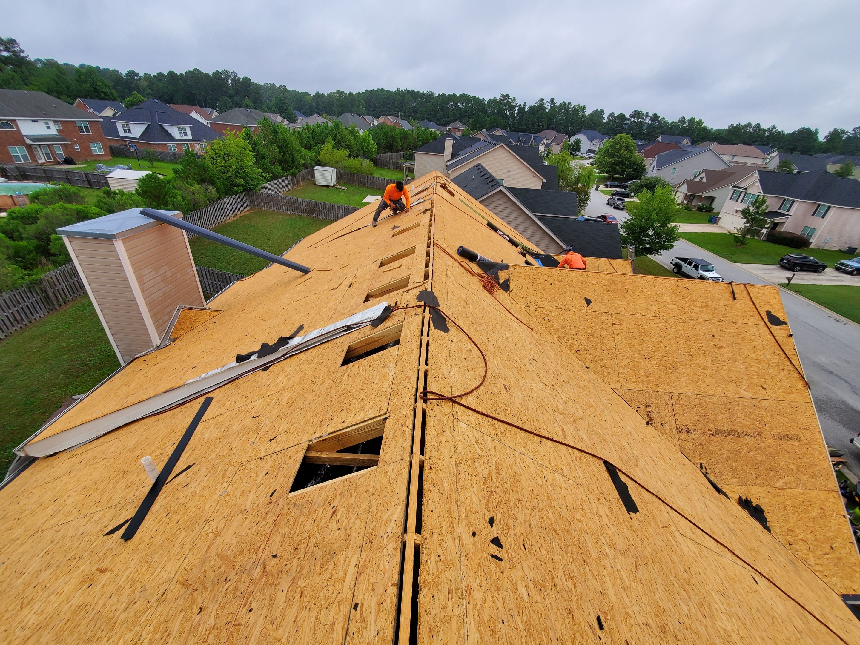 Residential Roofing Installation using Owens Corning by Inspector Roofing and Restoration