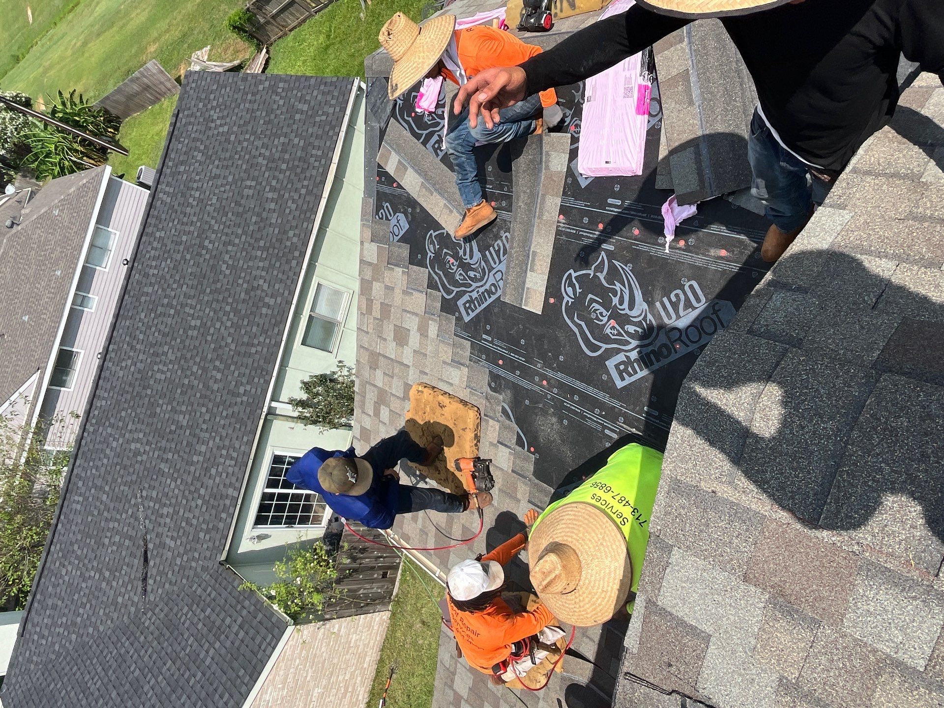 Residential Roofing Installation using Owen's Corning Duration (Lifetime) Shingles by Roof Repair Company