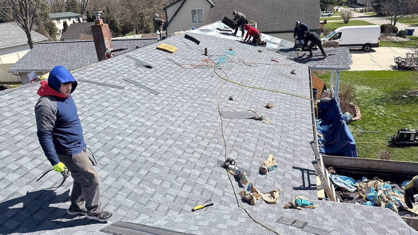 Roof Replacement using CertainTeed Landmark Pewter by 180 Contractors
