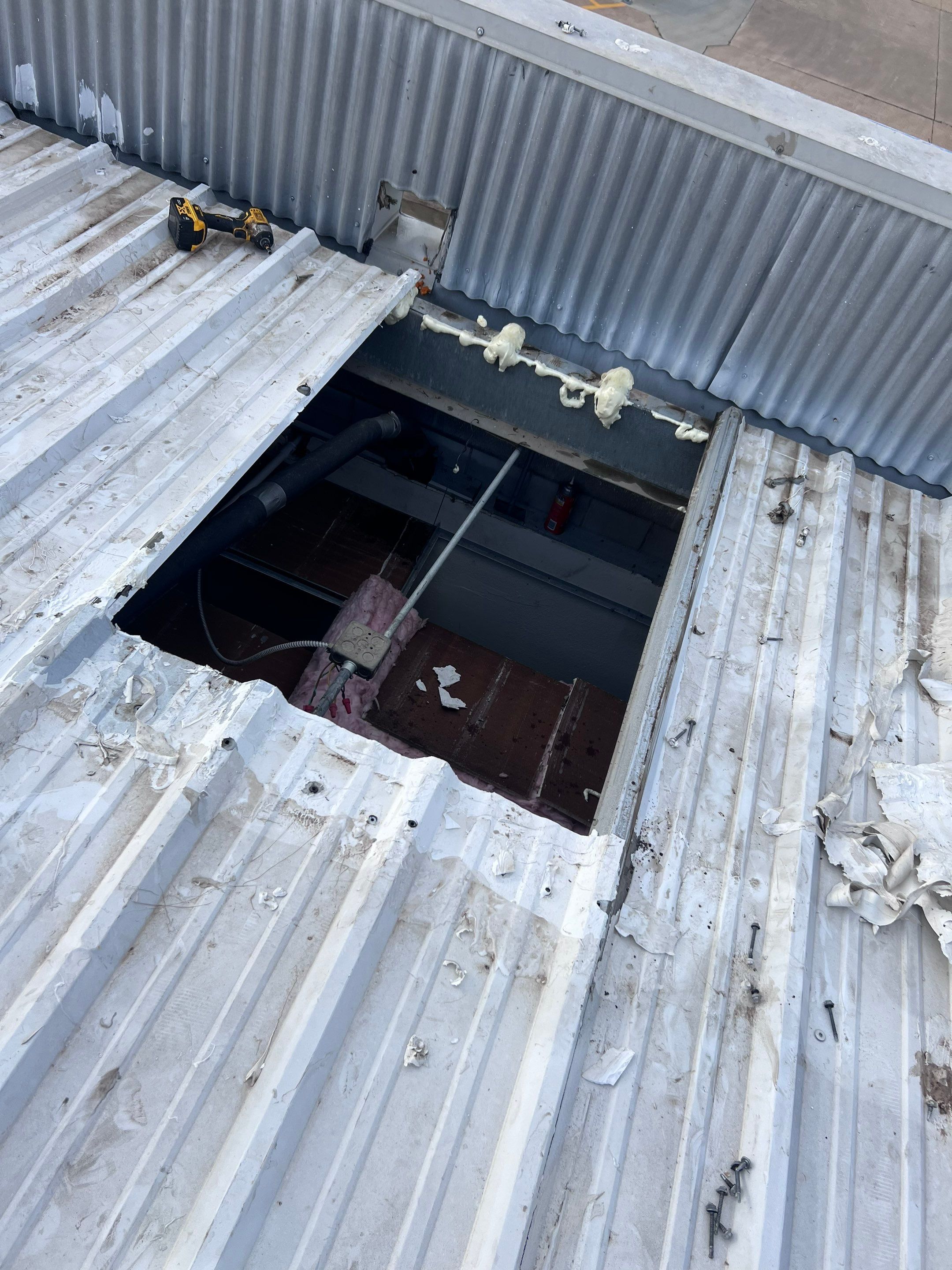 Commercial Roofing Repair using Metal by Roof Repair Company