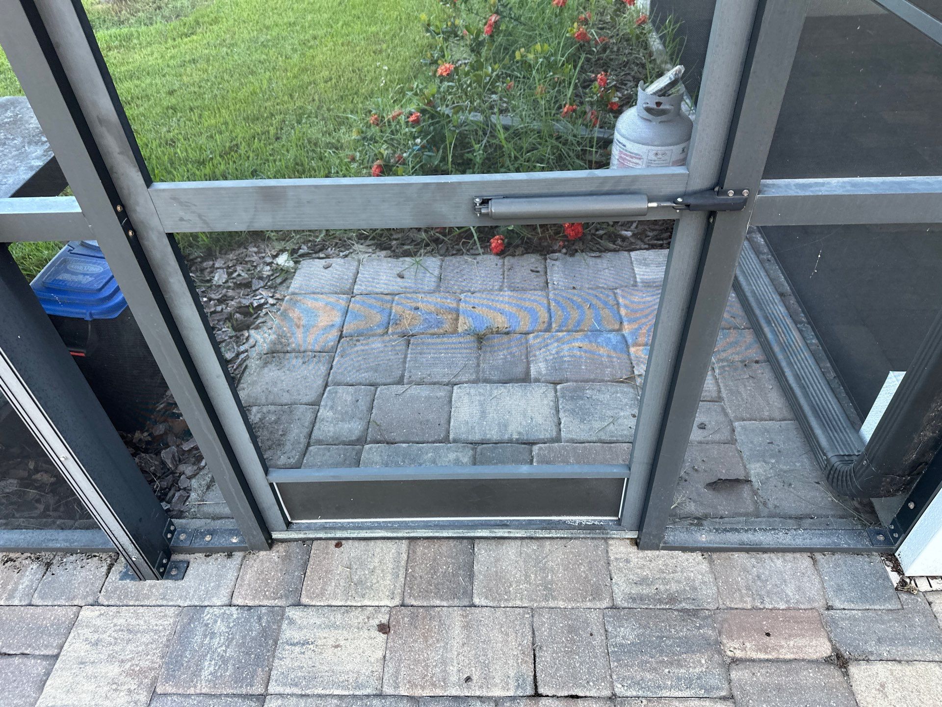 Paver Driveway, Sidewalk, and Pool Deck Cleaning in Winding River Community, Bradenton, FL by Sunshine AquaWash