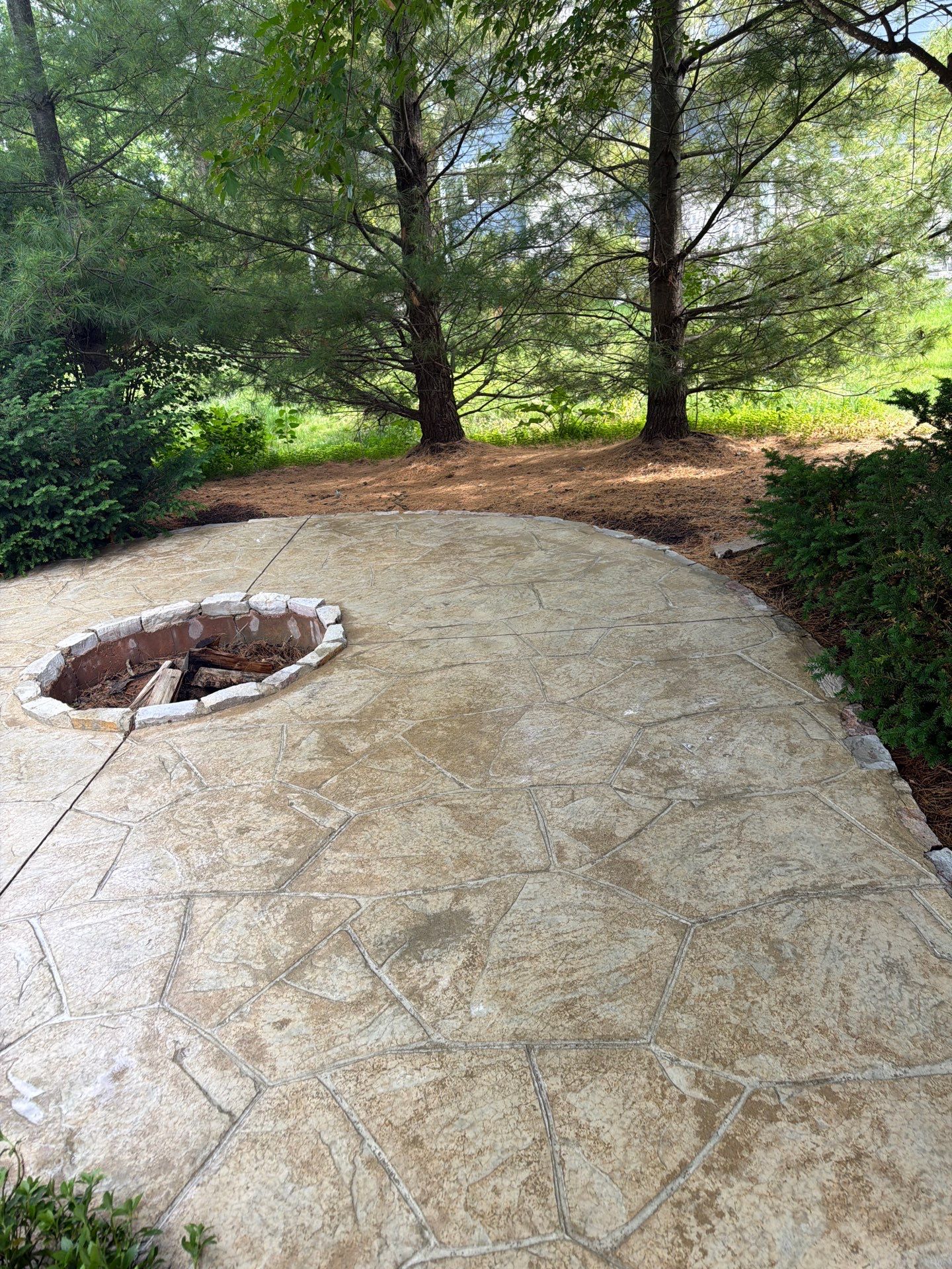 Stamped Concrete Surface Cleaning by Northern Power Washing LLC.