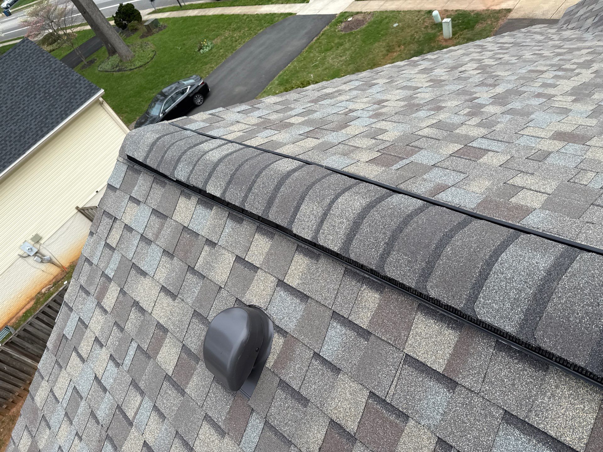 Burke: Residential Roof Replacement with CertainTeed Landmark Pro in Max Def Weathered Wood by RM Banning, Inc.