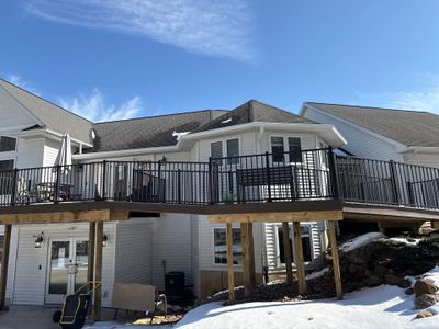 Commercial gutter with screen in Dewitt