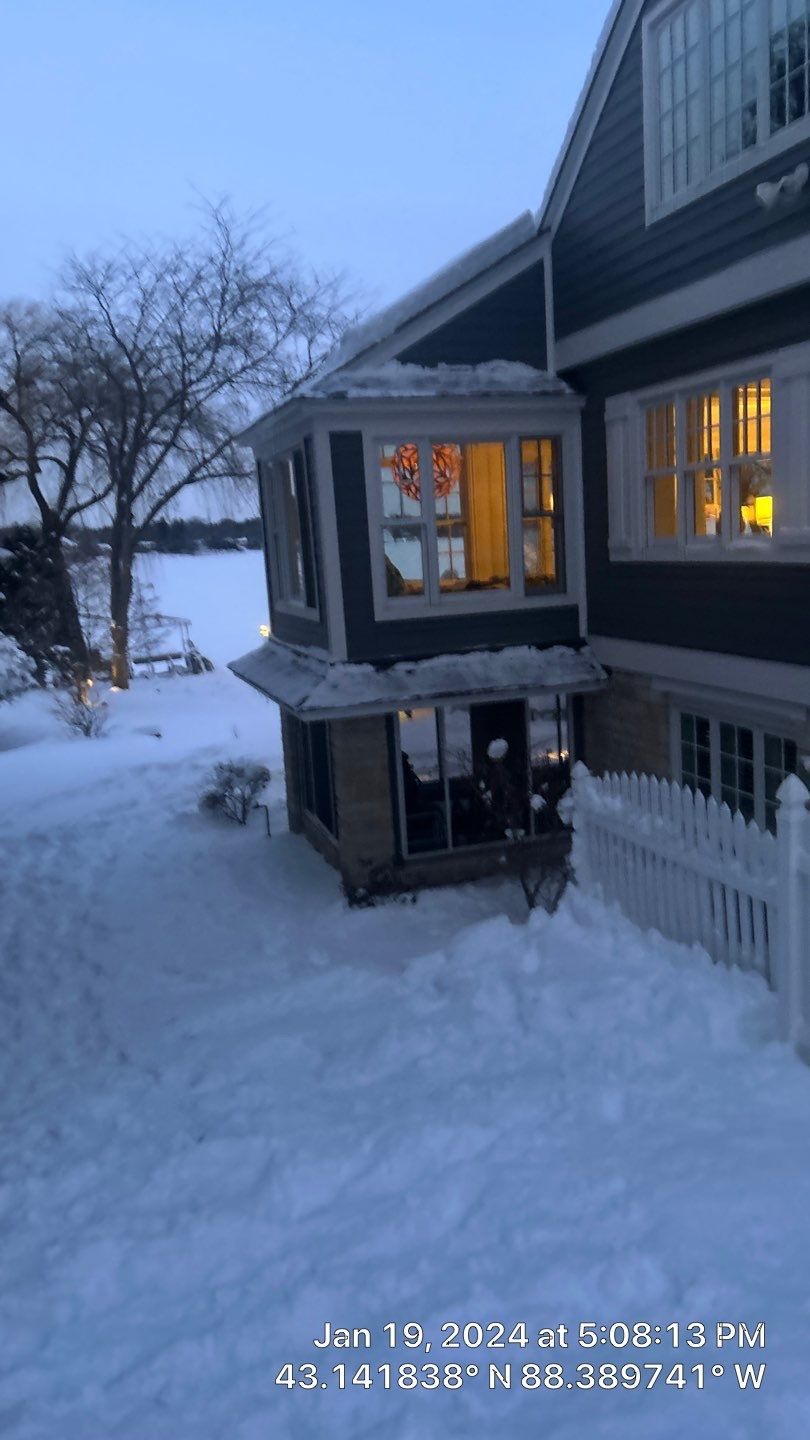 Roof Snow And Ice Dam Removal using Steamer by Total Restoration Services