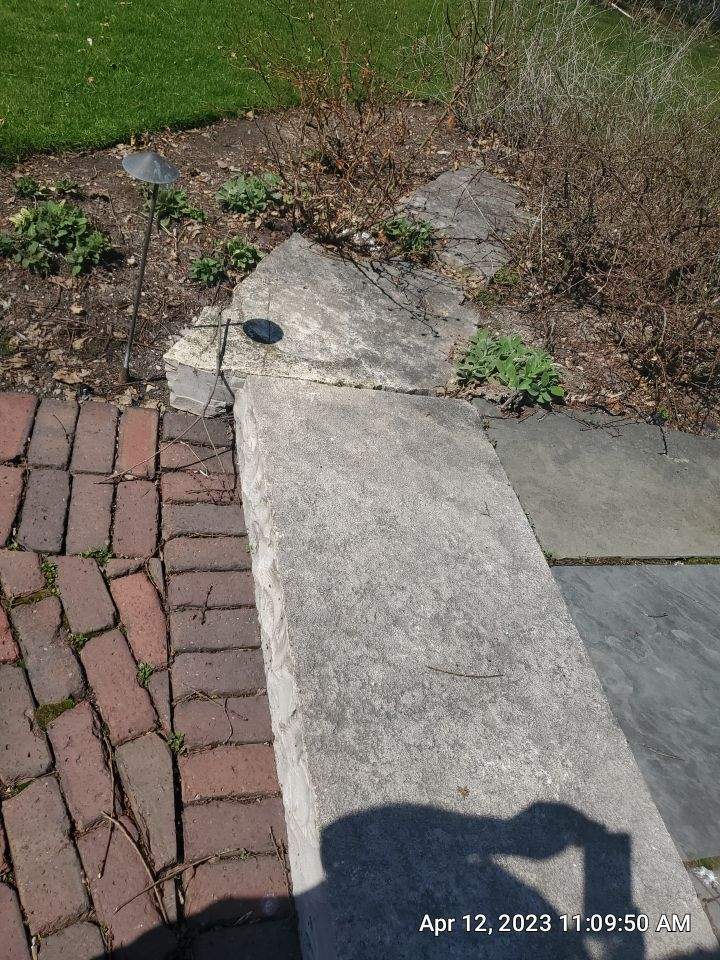 Winnetka, IL bluestone patio cleaning by Northern Power Washing LLC.