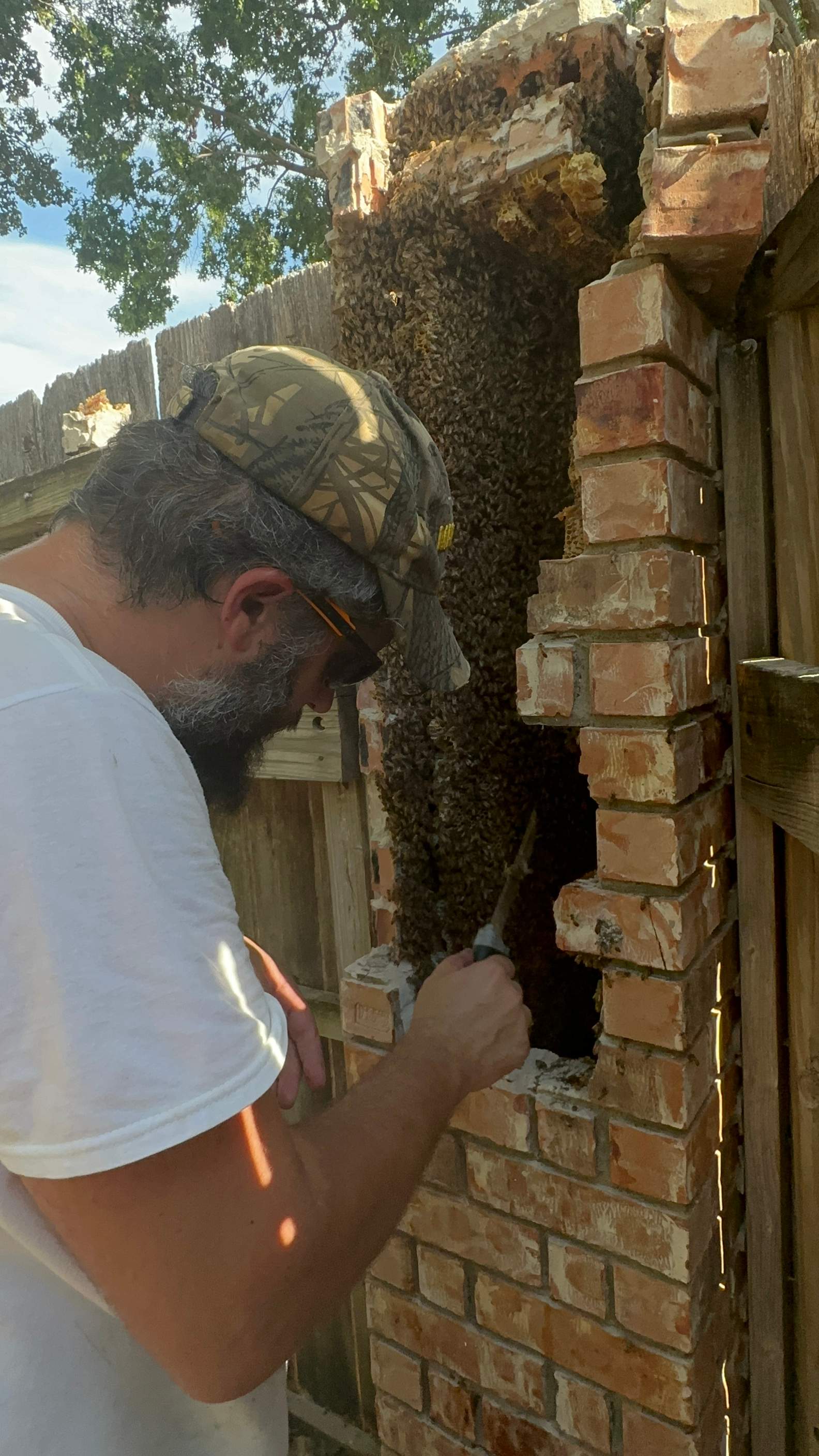 Brick Column by Rockwall Honey Bee Company
